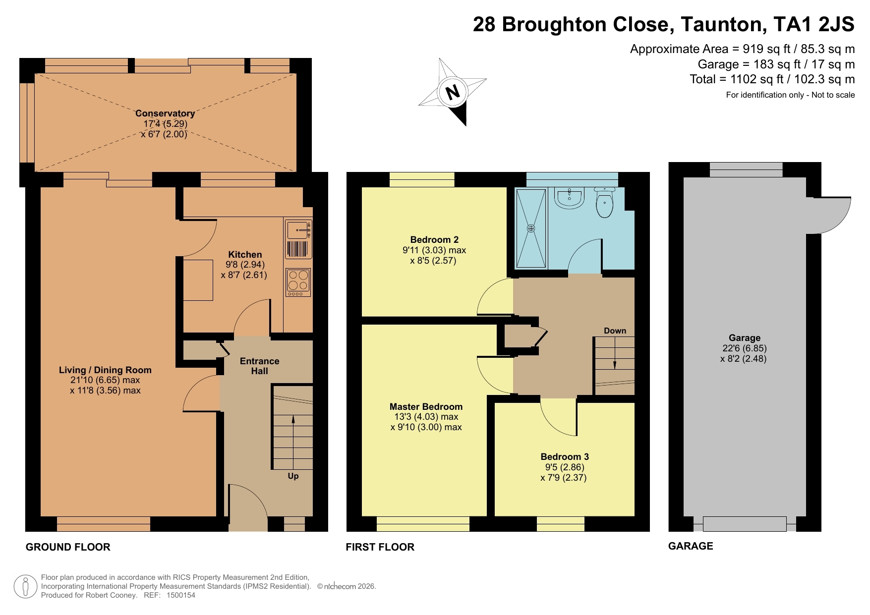 28 Broughton Close, Taunton floorplan
