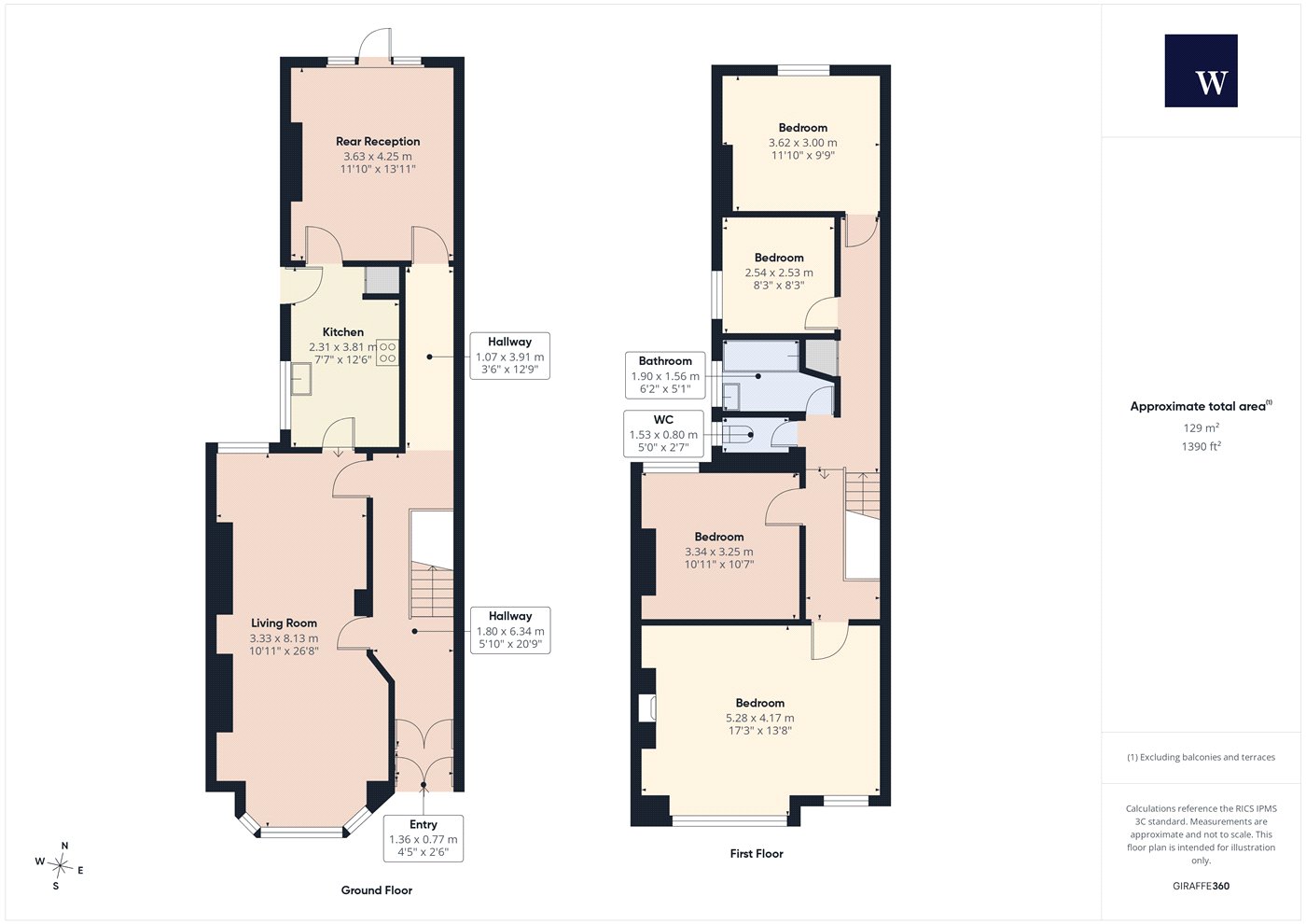 80, Trinity Rise, London floorplan