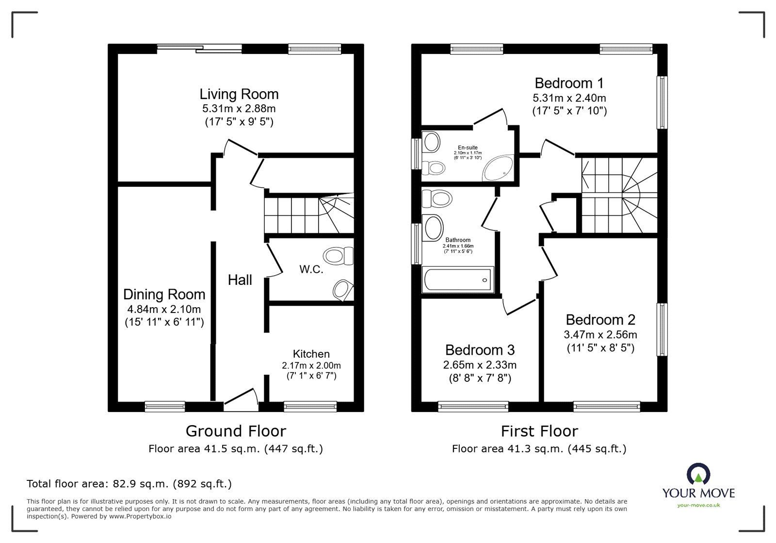 1, Marlborough Road, Staffordshire floorplan