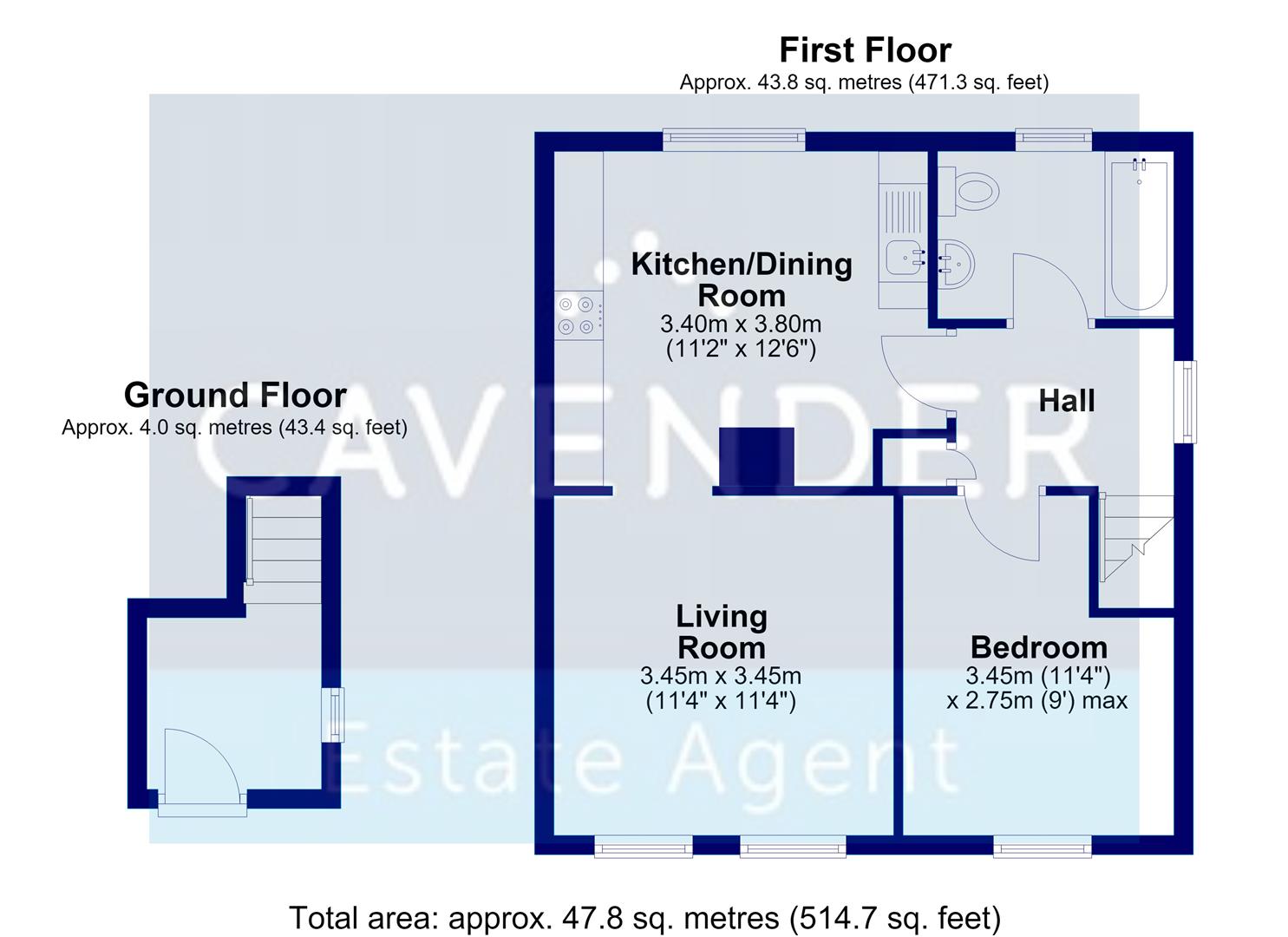 35A, Three Gates, Guildford floorplan
