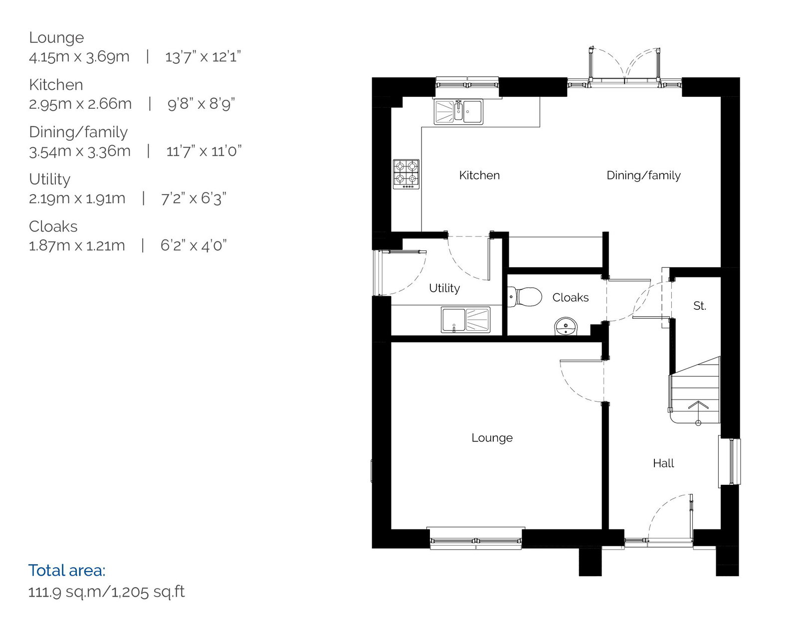 Royal Oaks, Dunipace floorplan