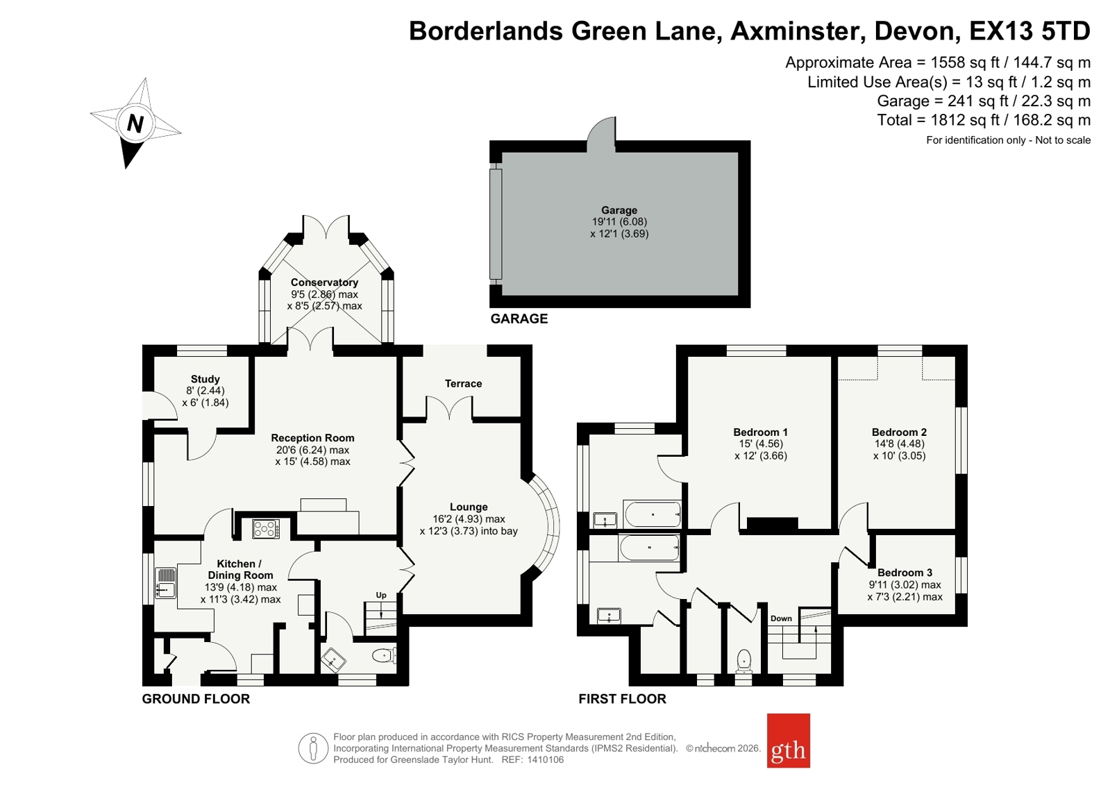 Borderlands,, Green Lane, Devon floorplan