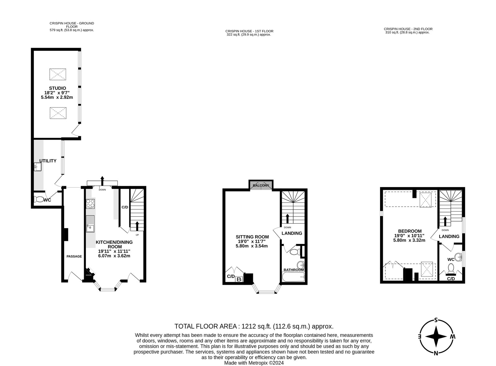 Crispin House, Church Lane, Ledbury floorplan