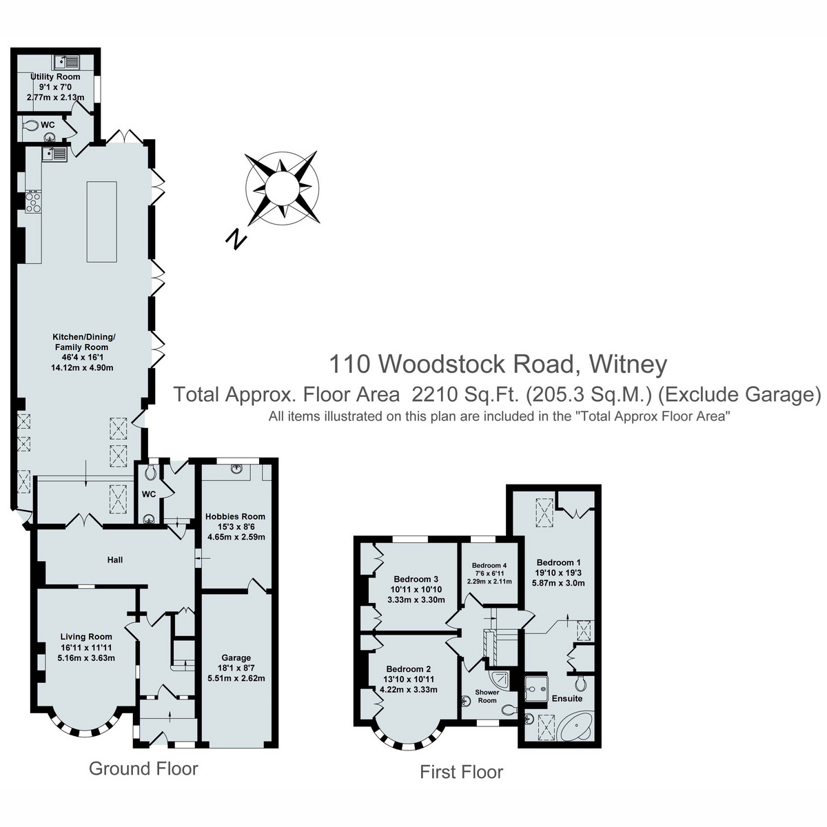 110, Woodstock Road, Witney floorplan