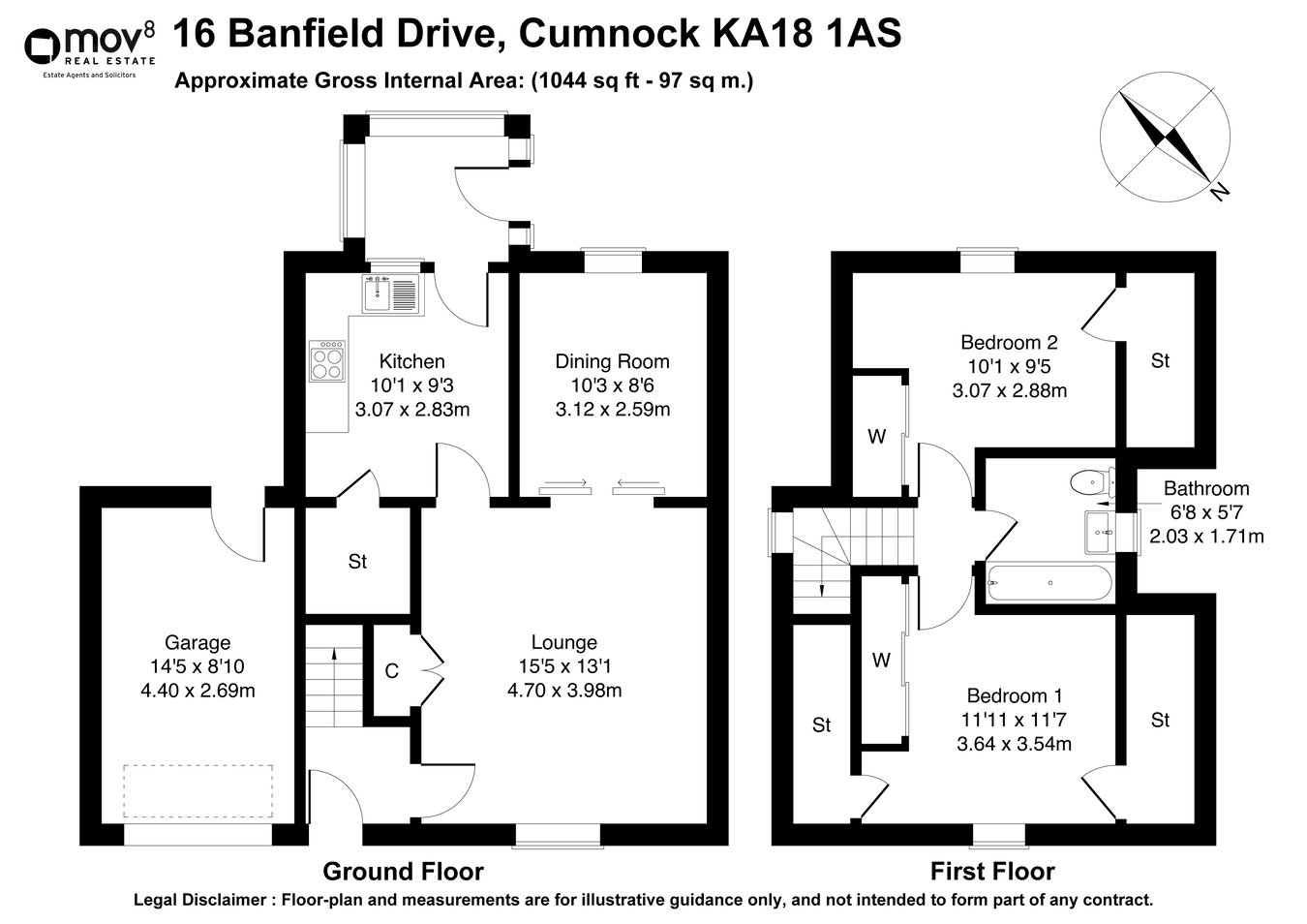 16, Banfield Drive, Cumnock floorplan