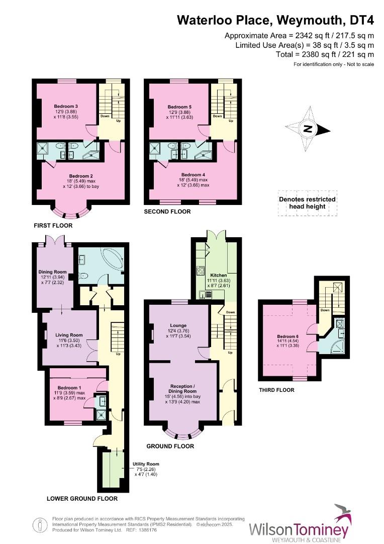Bay Guest House, 10, Waterloo Place, Weymouth floorplan