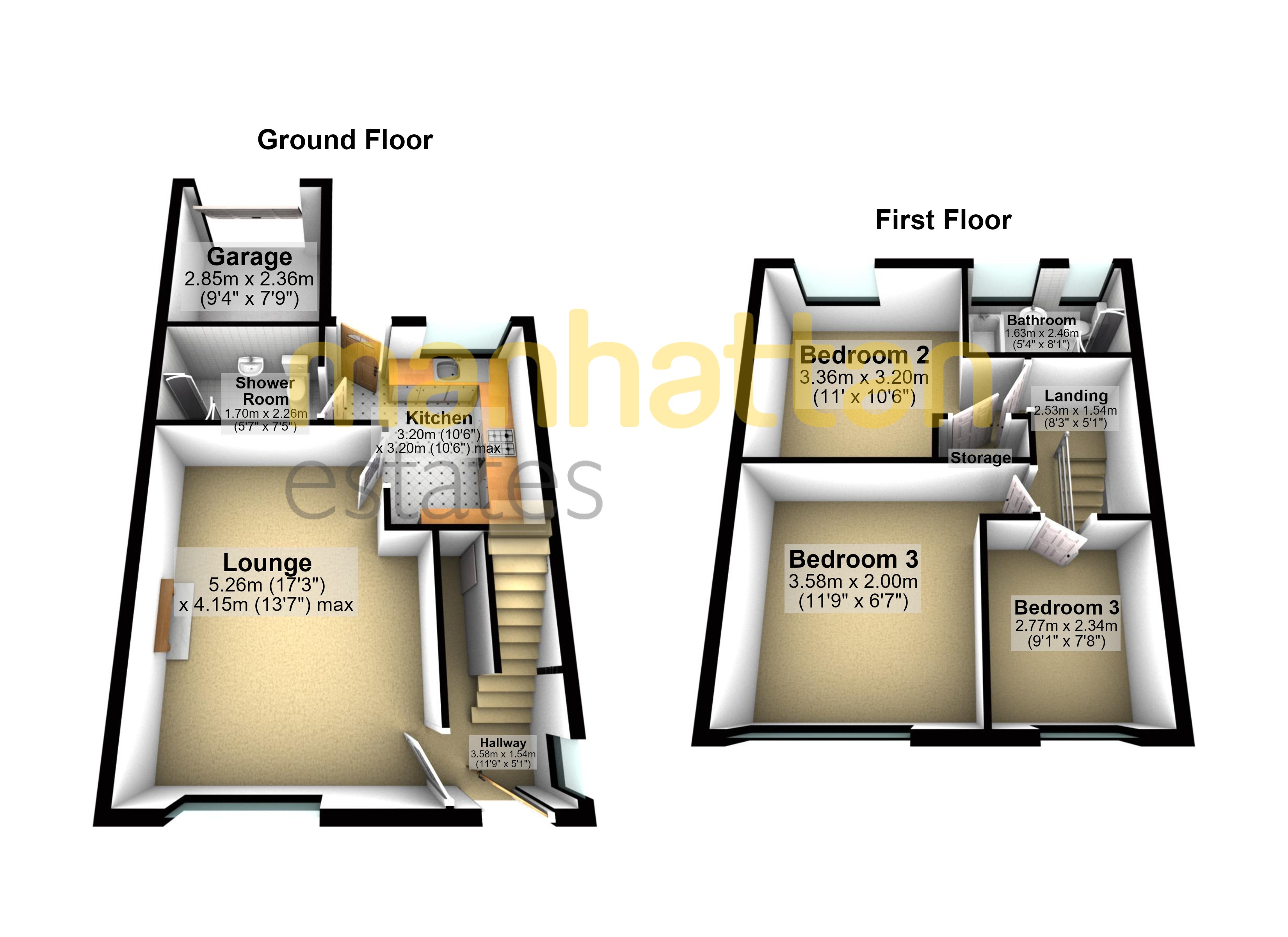 2, Centre Gardens, Bolton floorplan
