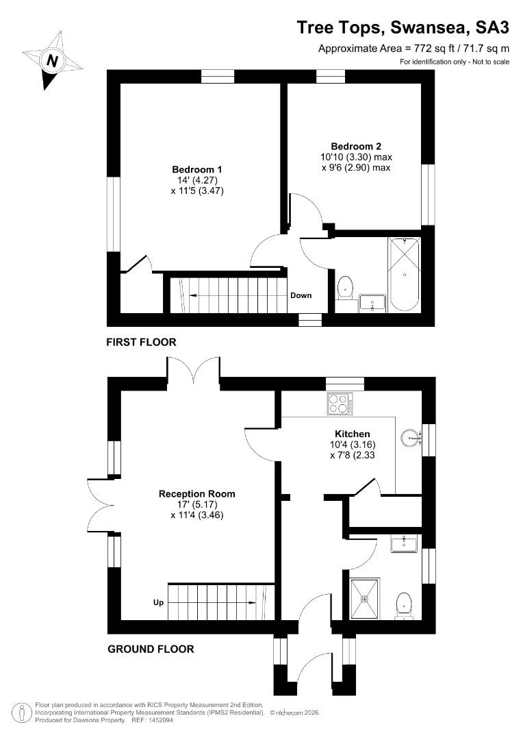 Tree Tops, Oxwich, Swansea floorplan