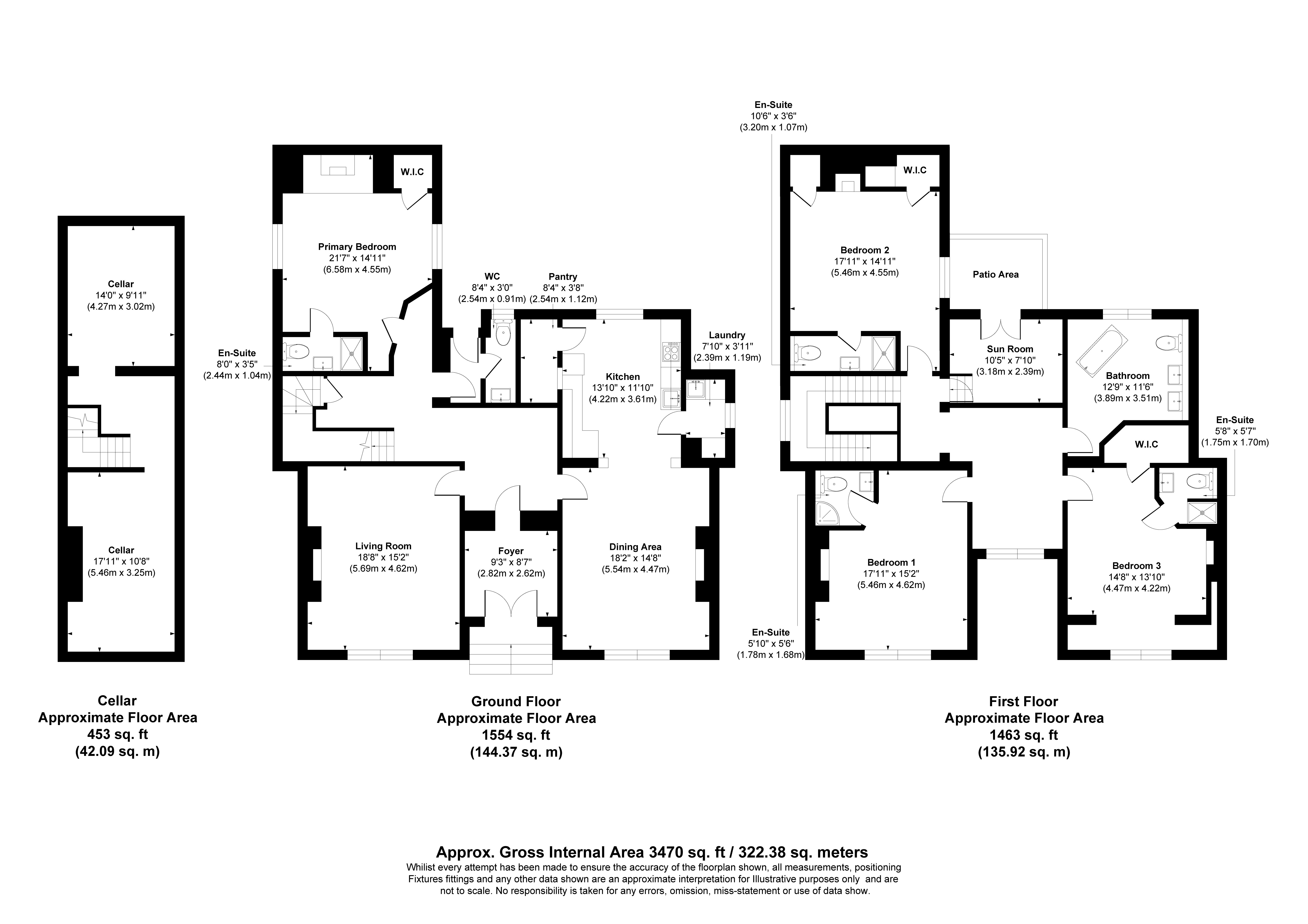 Plas Yn Dre, 12, Castle Street, Denbighshire floorplan