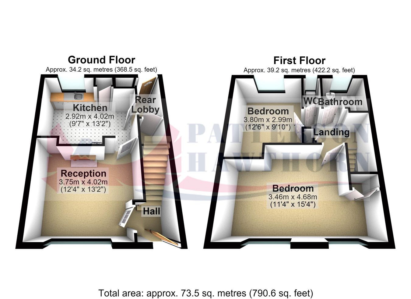 15, Dene Path, South Ockendon floorplan