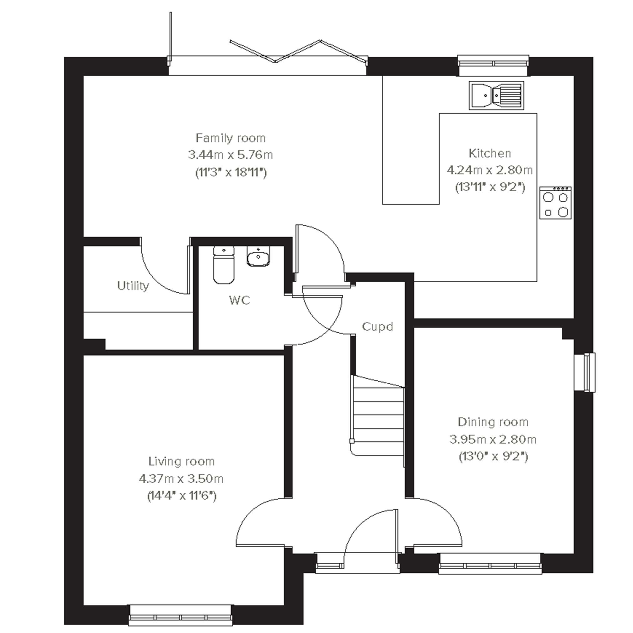 531, Desborough Road, Rothwell floorplan