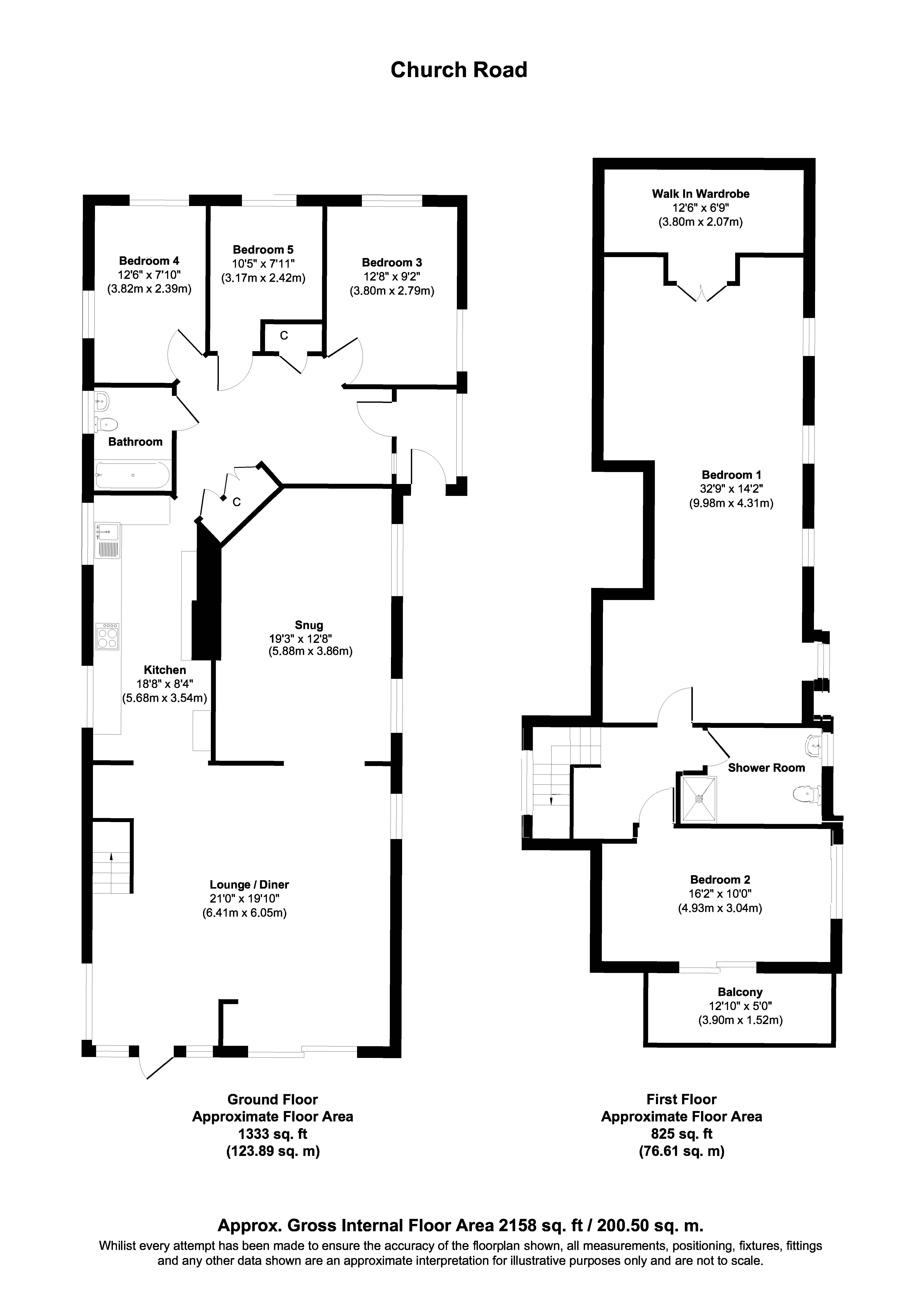 88, Church Road, Wimborne floorplan