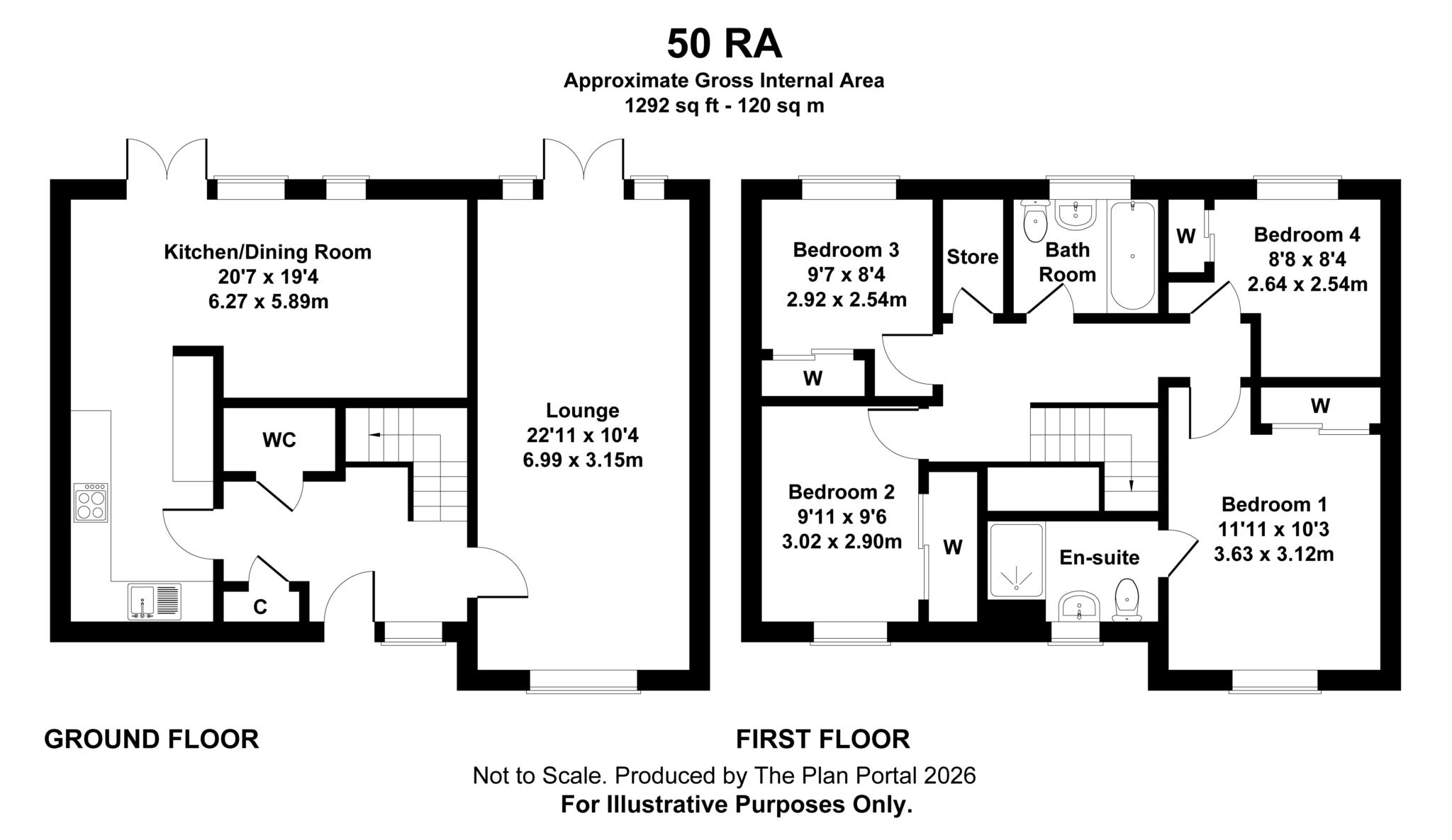 58, Roman Avenue, Blandford Forum floorplan