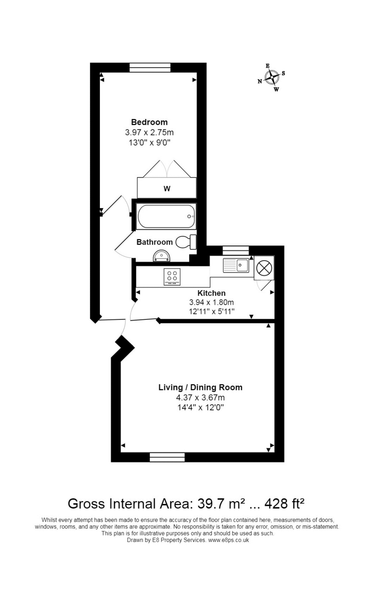 Flat 7, Brighthampton Court, Witney floorplan