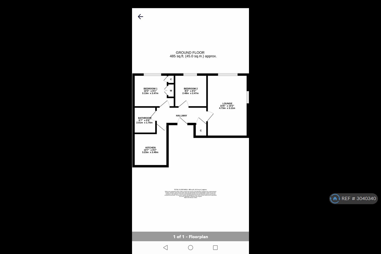 Apartment  Westbury Gardens, A Spen Lane, Leeds floorplan