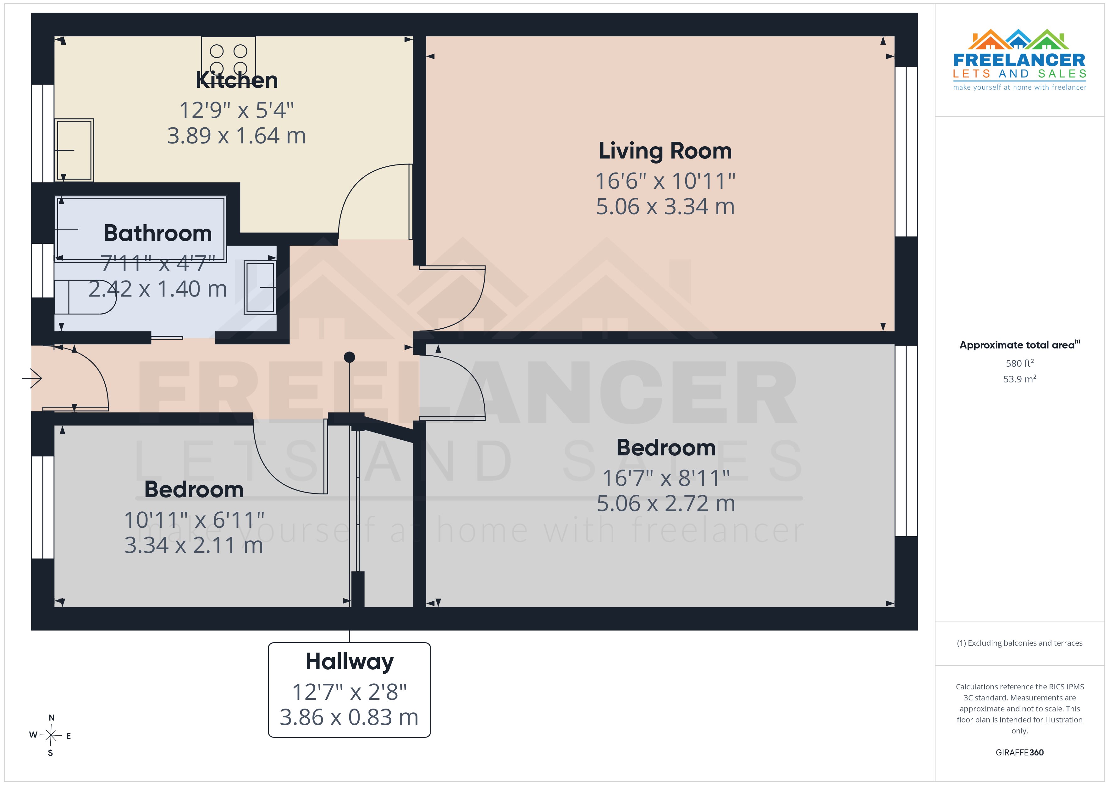 9a, Clarendon Road, Cardiff floorplan