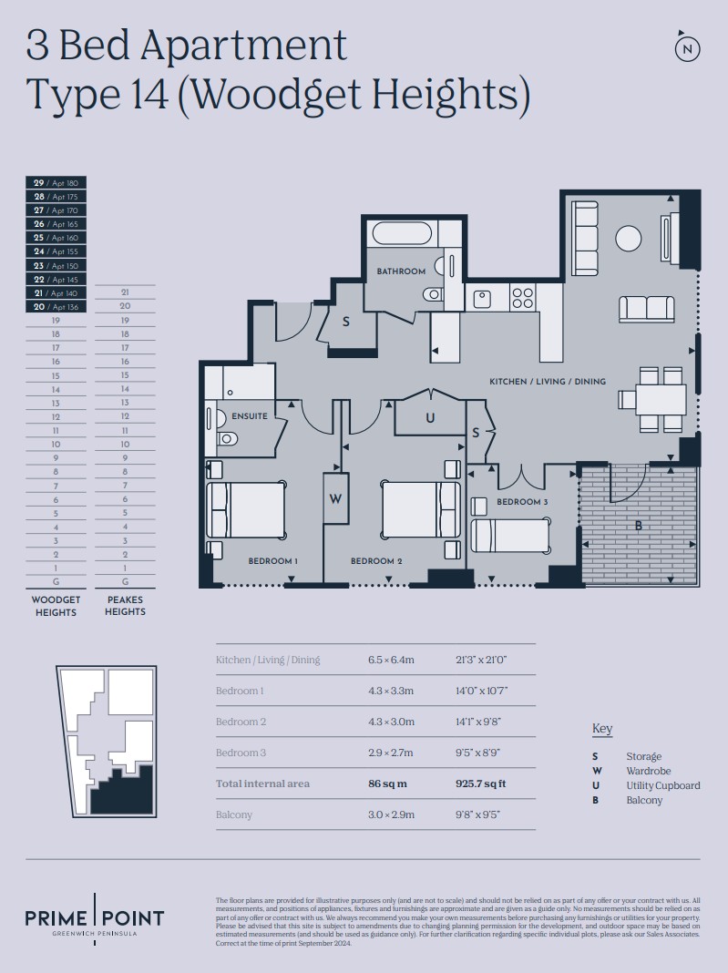 Prime Point, Greenwich, SE10, London floorplan