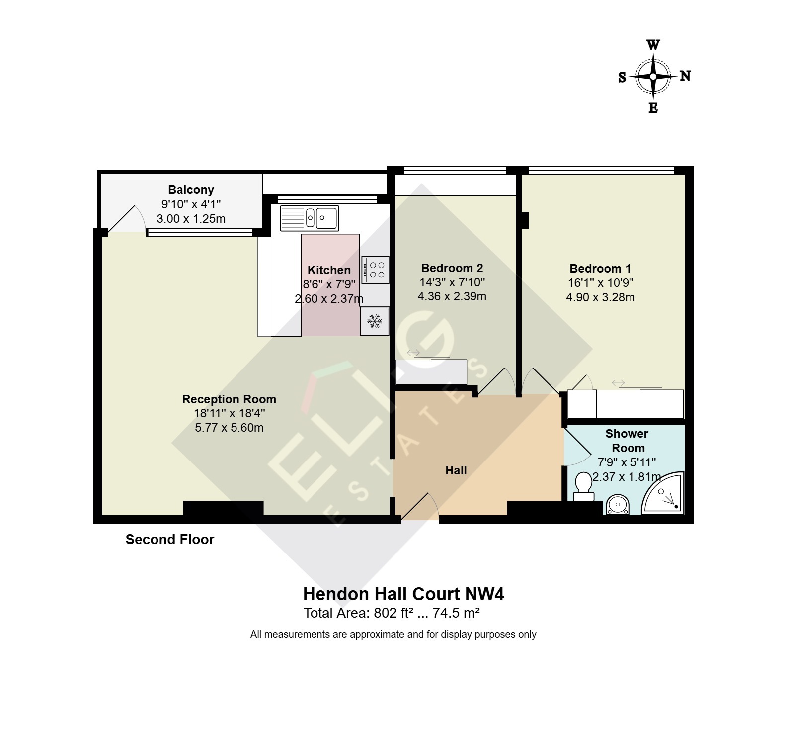 39 Hendon Hall Court, Parson Street, London floorplan