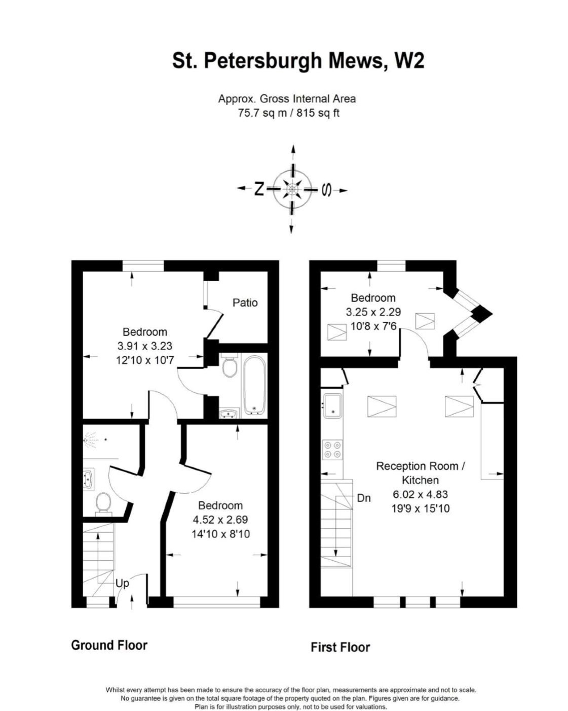 St. Petersburgh Mews, London floorplan