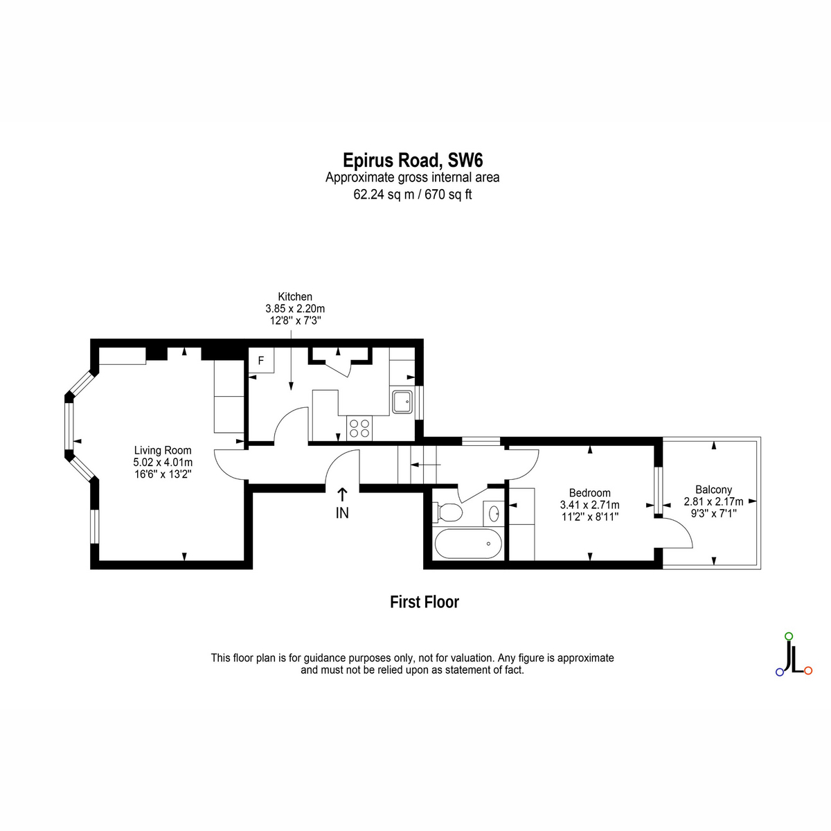 Epirus Road, London floorplan