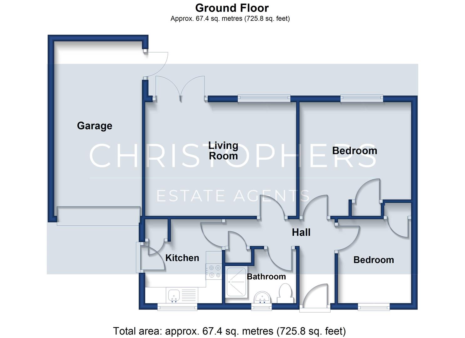 48, Manor Close, Helston floorplan