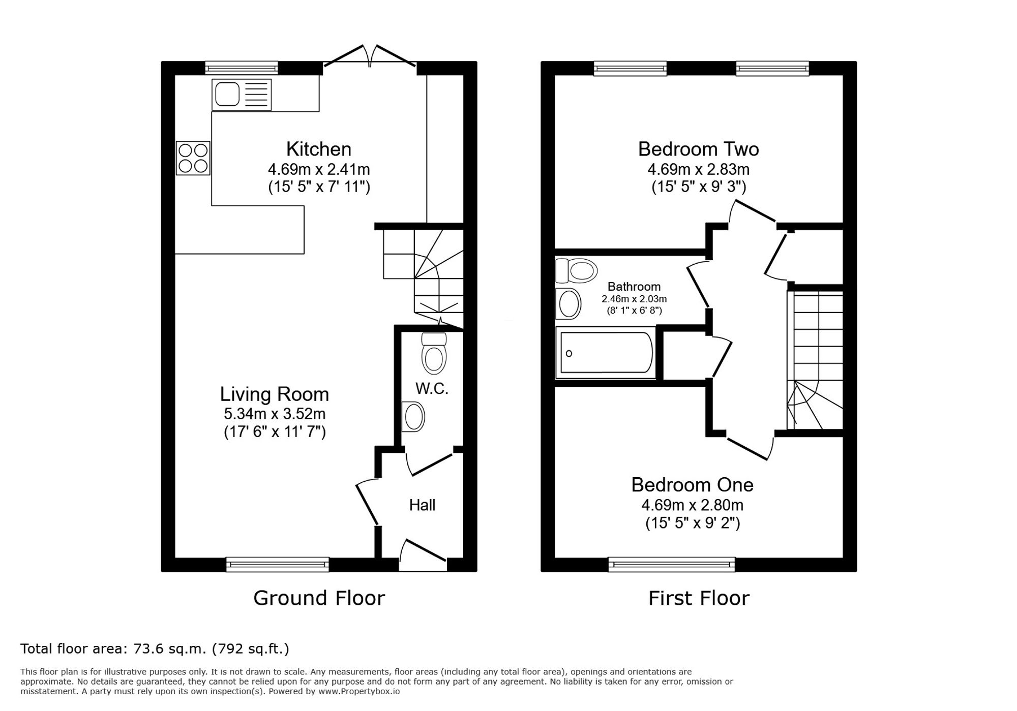 46 Lon Y Dderwen, Conwy floorplan