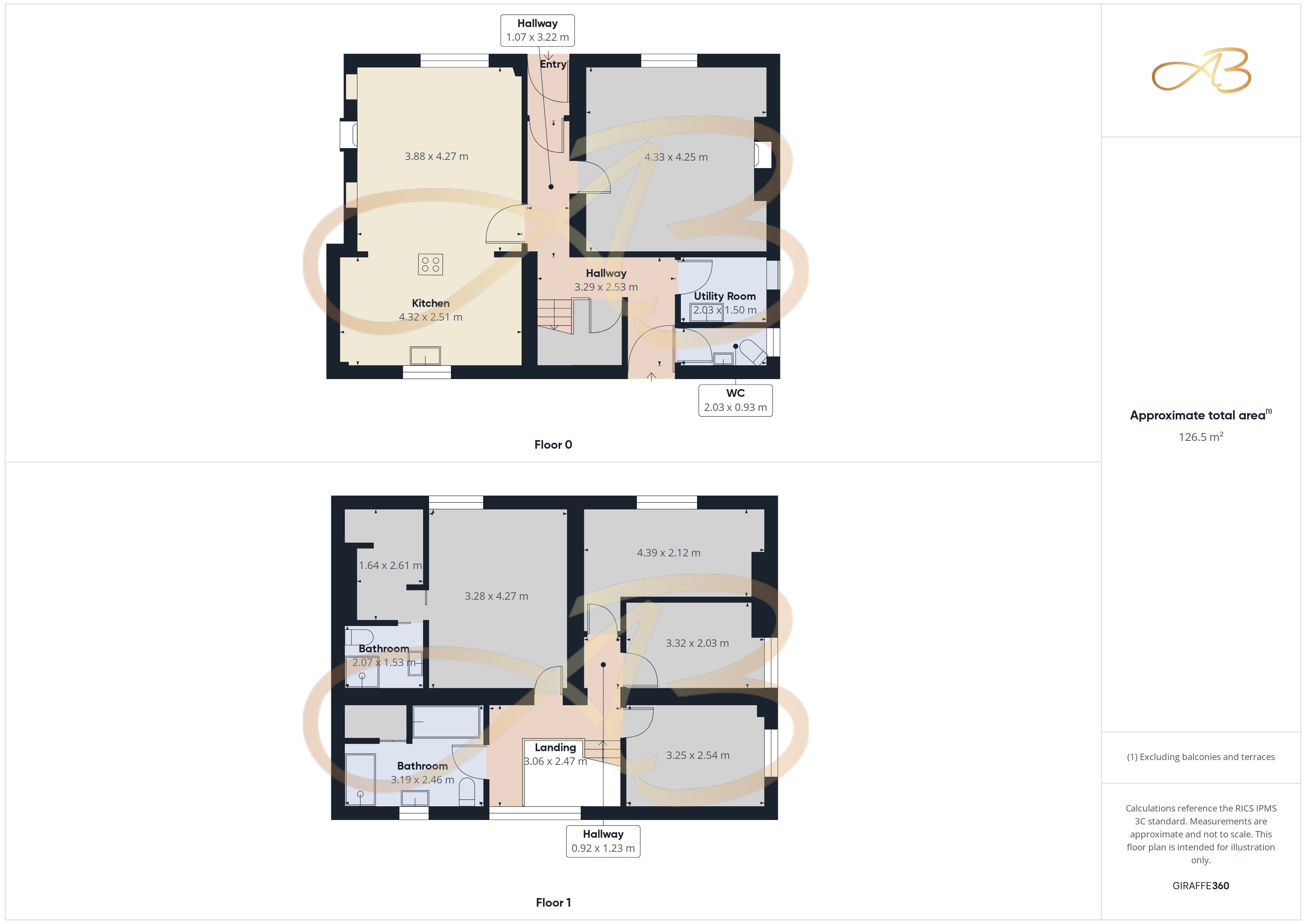 24, Rosemoor Close, Marton floorplan