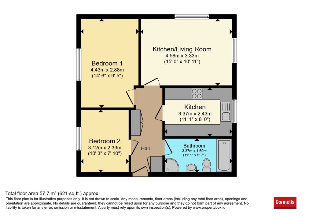 56, Upper Maylins, Letchworth Garden City floorplan