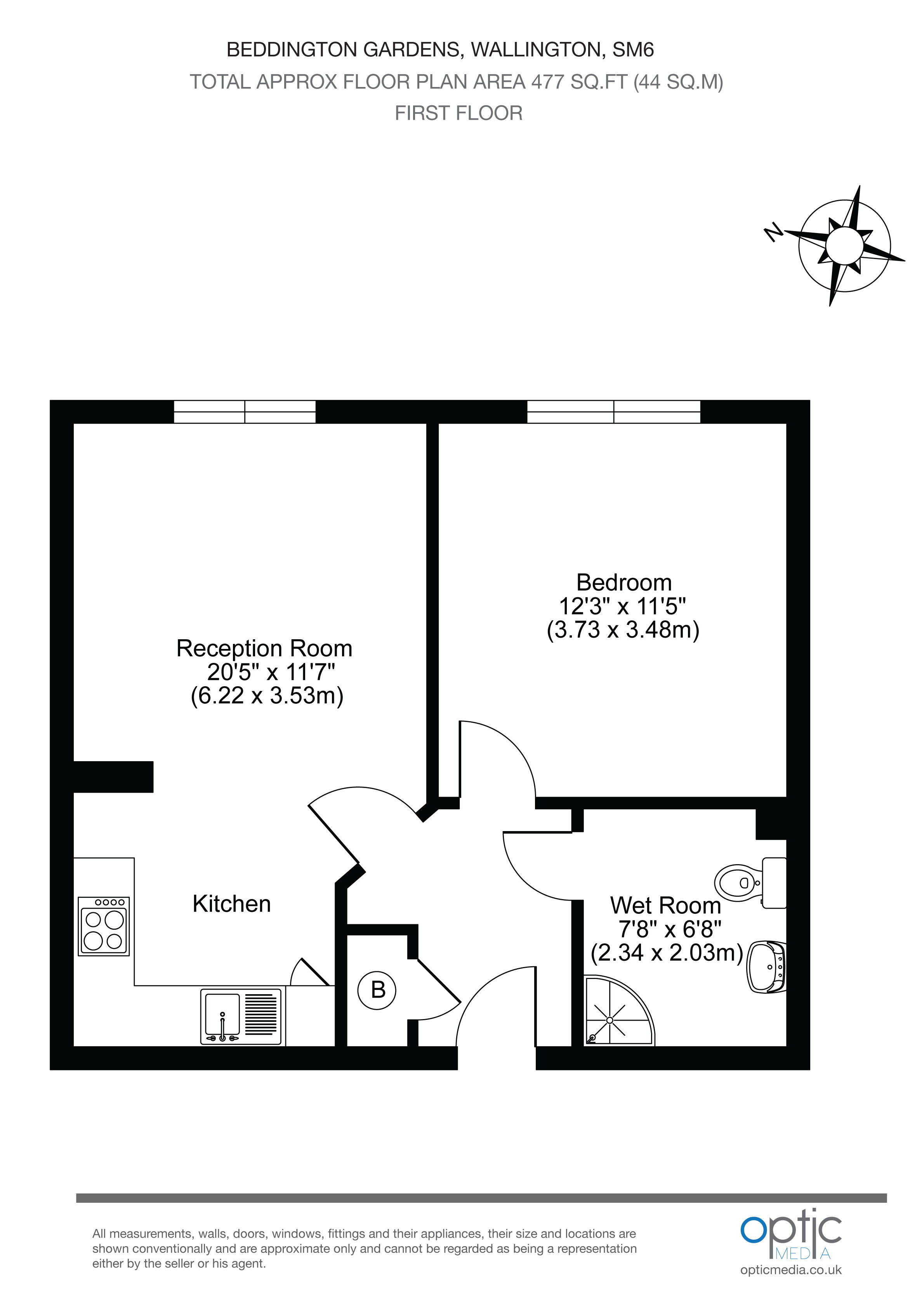 1 Bedrooms Flat for sale in Beddington Gardens, Wallington SM6