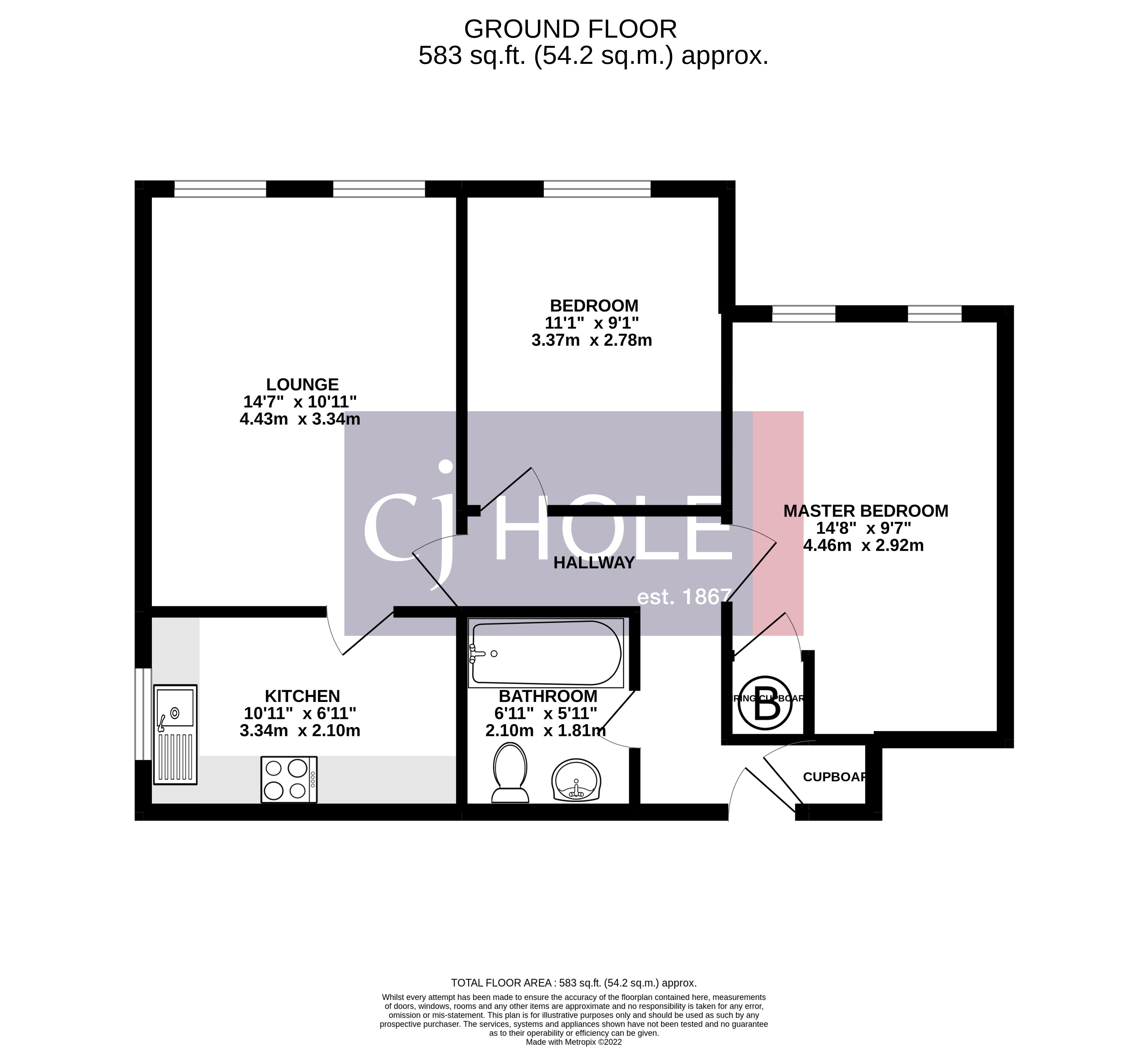 52, Langton Way, Bristol floorplan