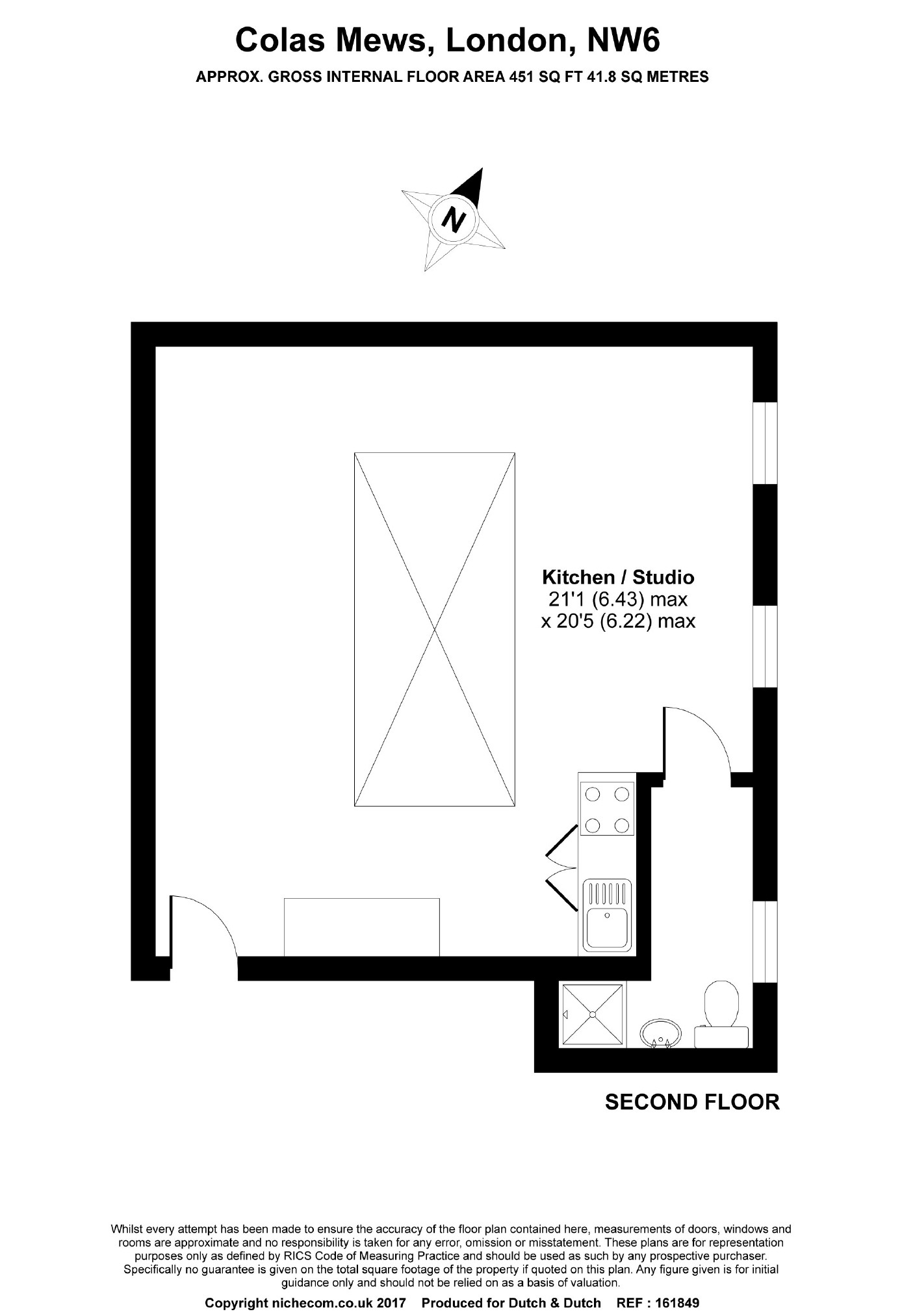 Second Floor - Flat C, 12, Colas Mews, London floorplan