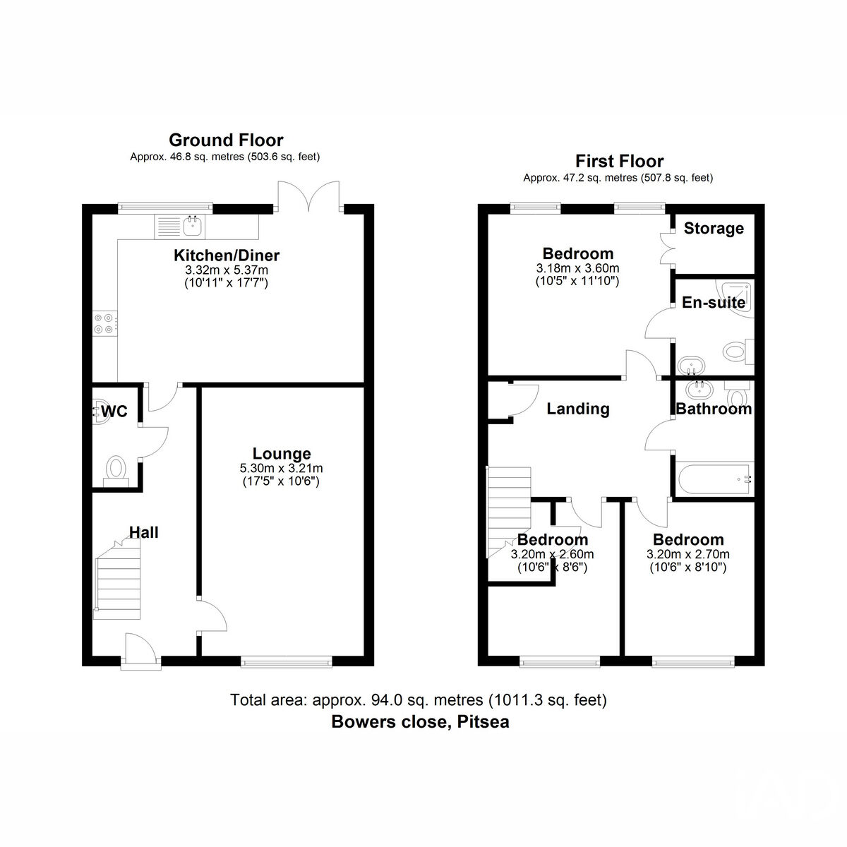 6, Bowers Close, Basildon floorplan