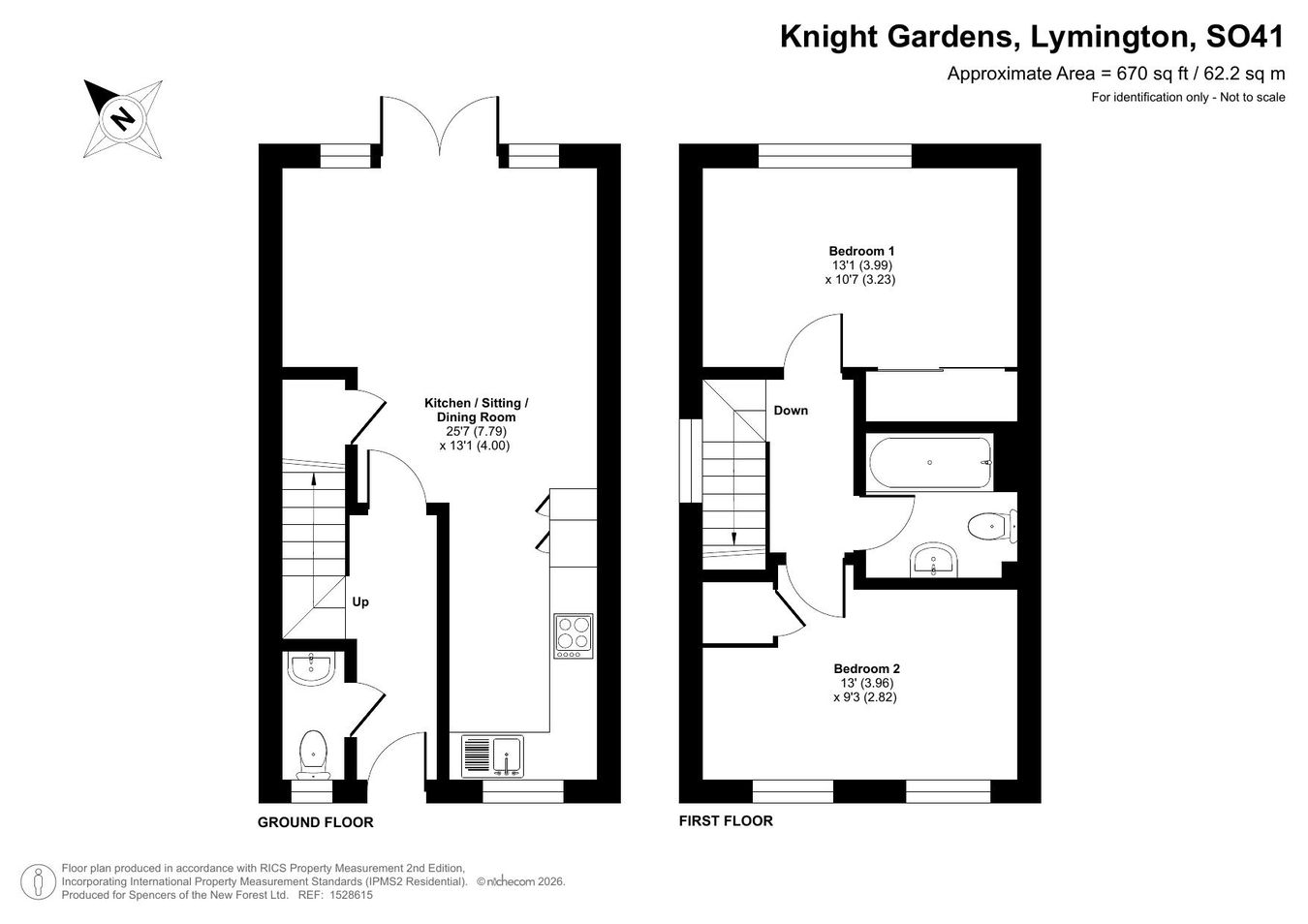 39, Knight Gardens, Lymington floorplan