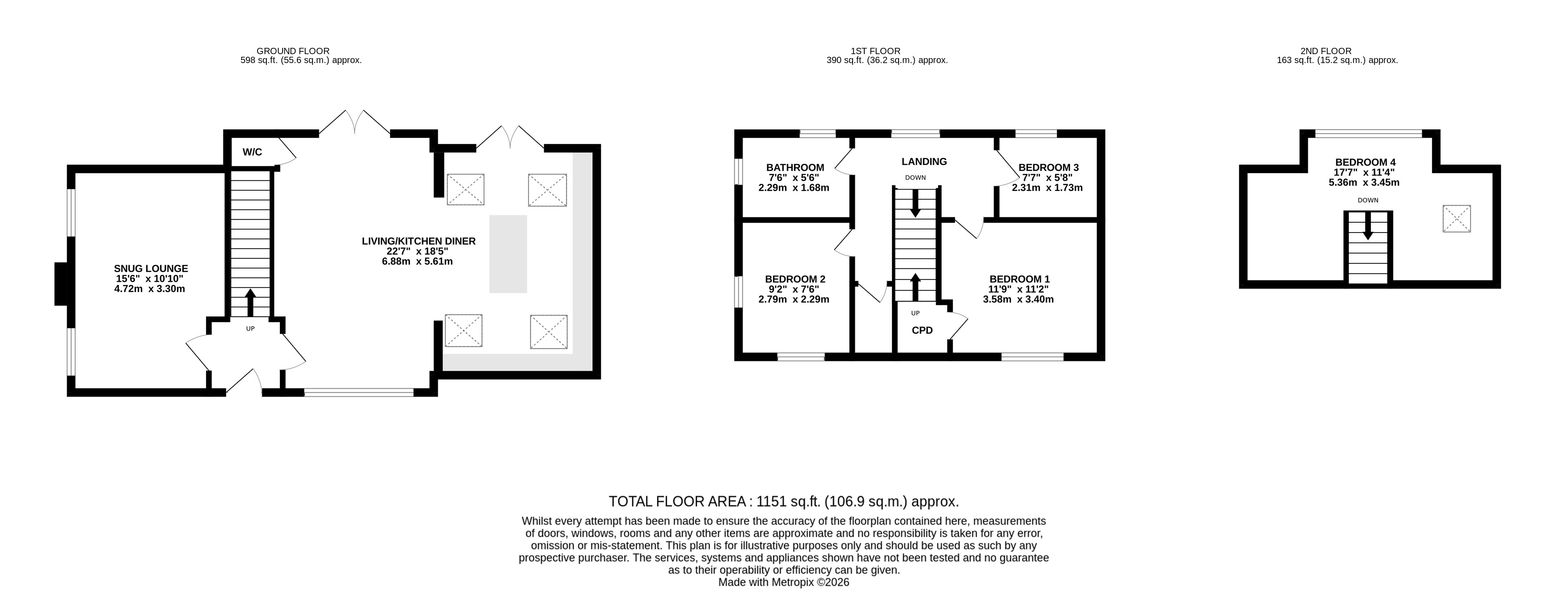 The Lodge, Bramley Fall,, Leeds & Bradford Road, West Yorkshire floorplan