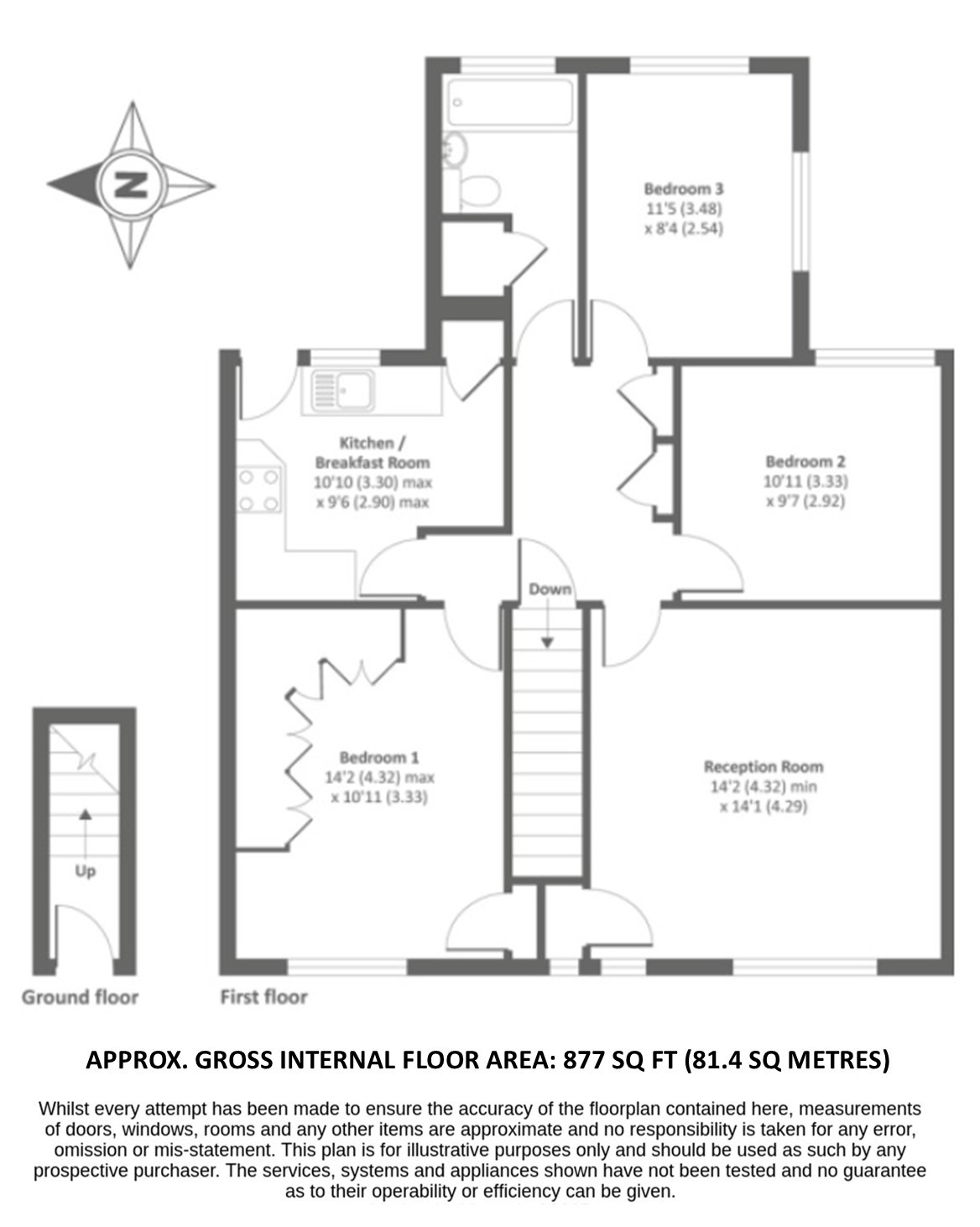 13 Abbey Court, Camberley floorplan
