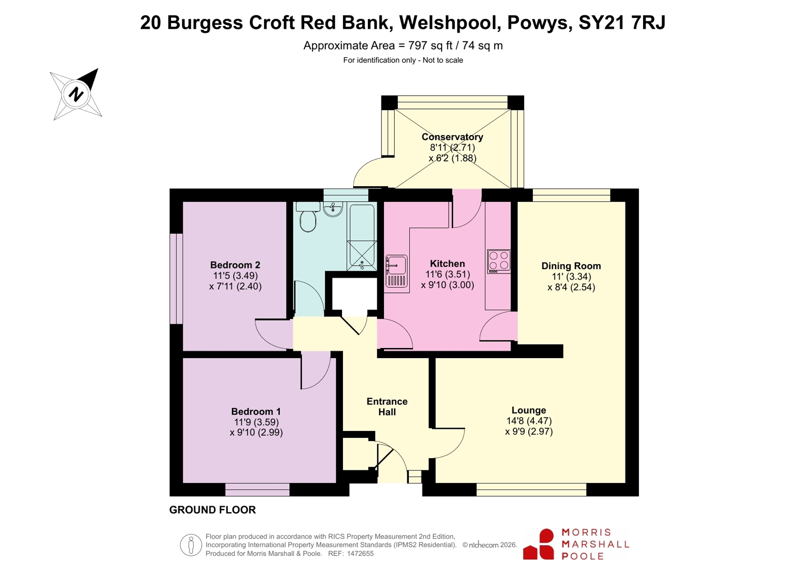 20 Burgess Croft,, Red Bank, Powys floorplan
