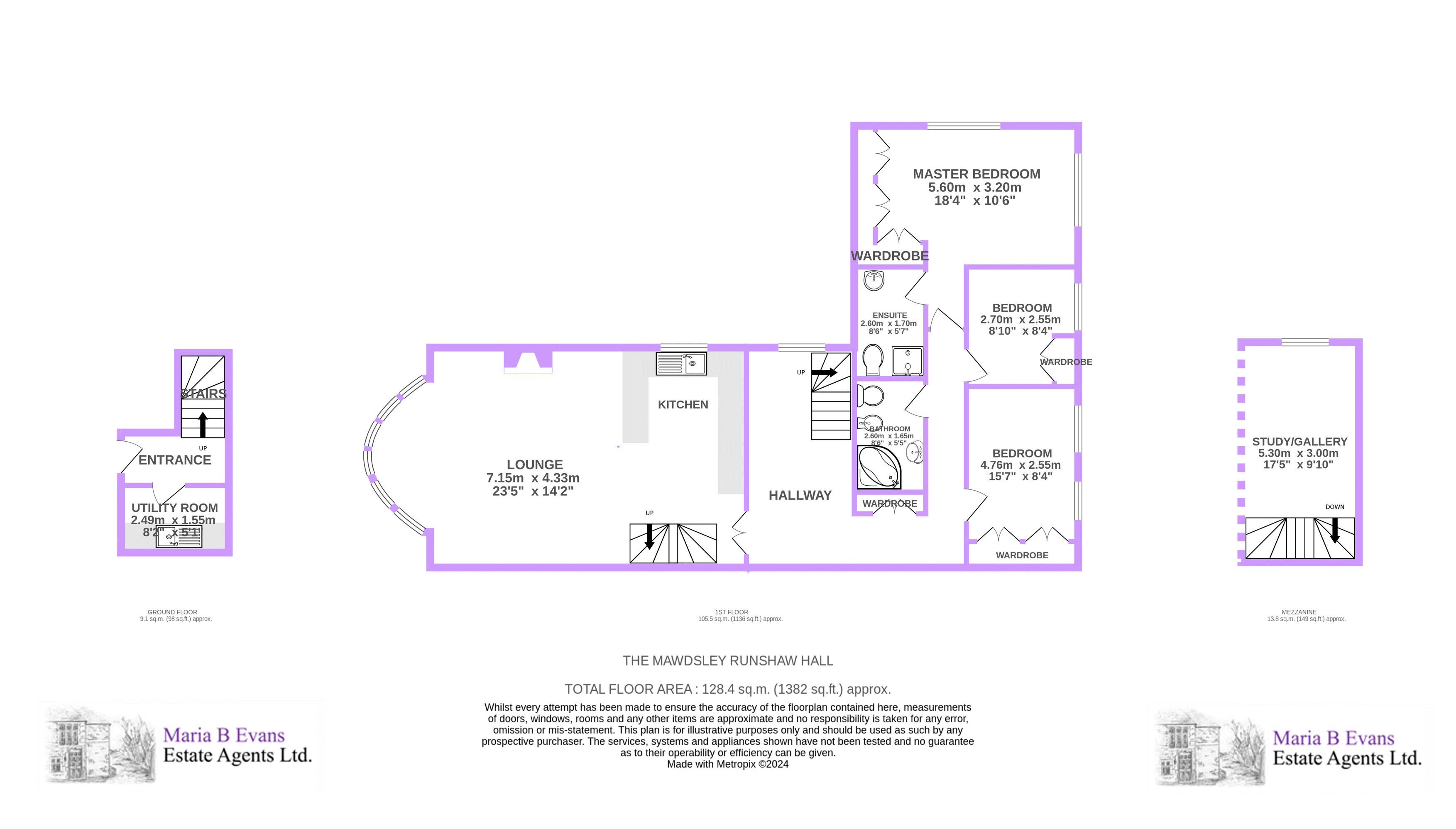 Flat 8 The Mawdesley, Runshaw Hall Lane, Chorley floorplan