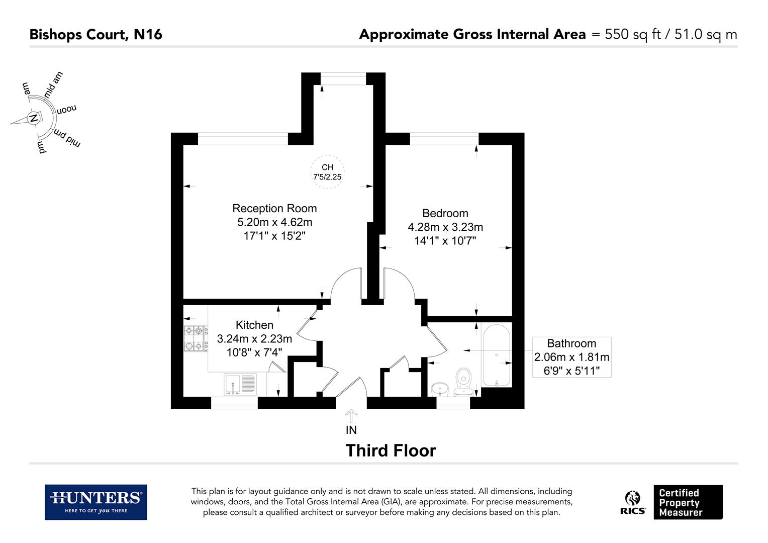 Flat 24, Bishops Court, 110, Matthias Road, London floorplan