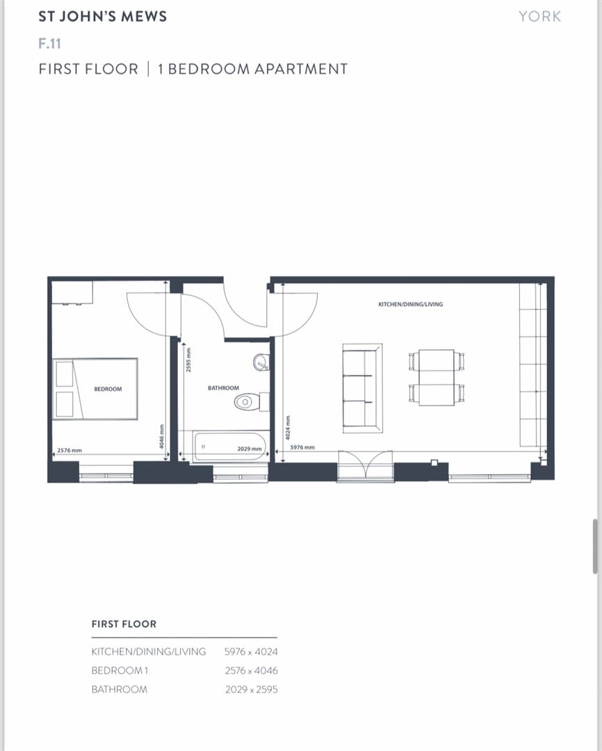 Apartment 21, St Johns Mews, Penleys Grove Street, York floorplan