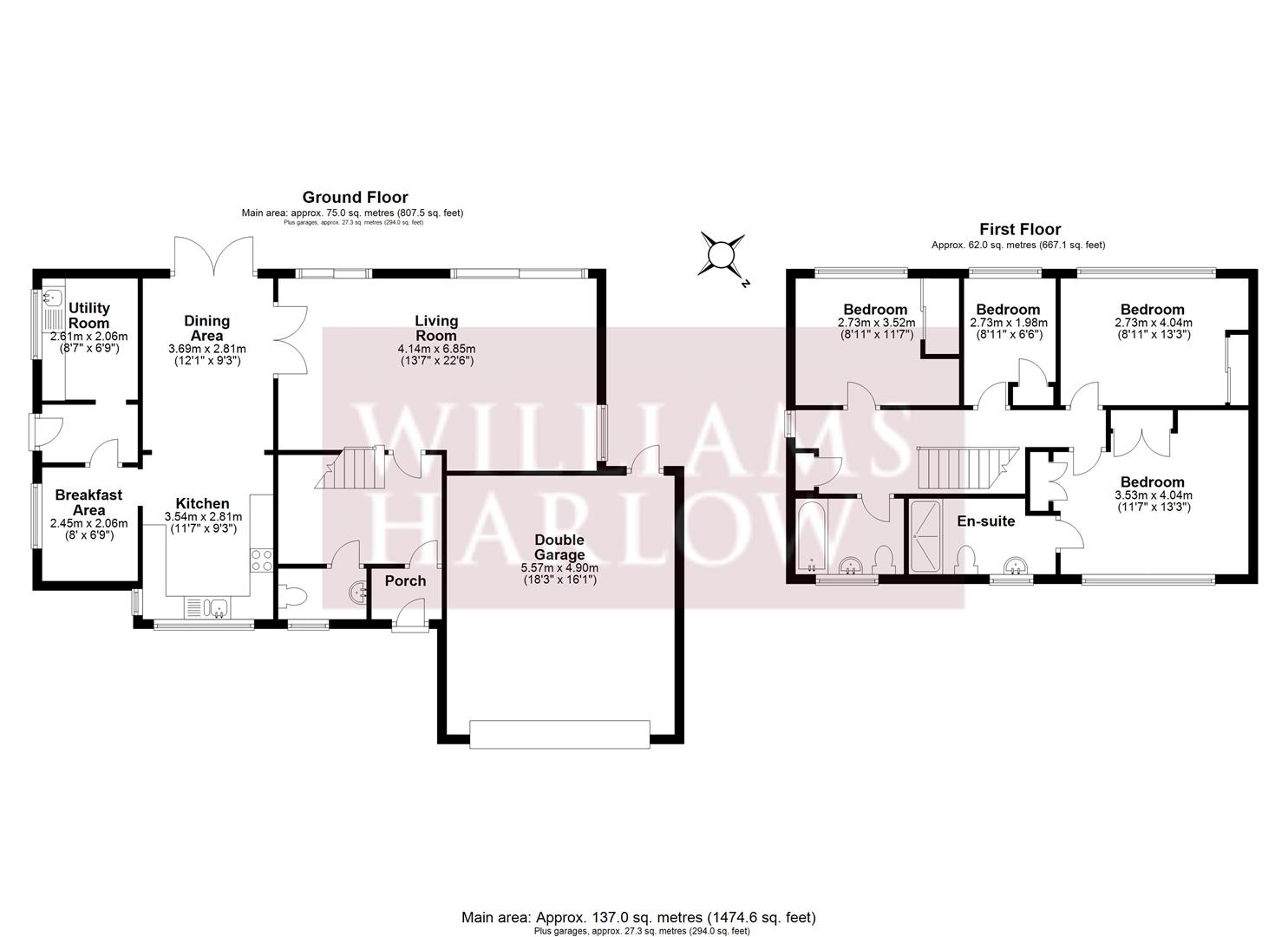 Great Ellshams, Banstead SM7, 4 bedroom detached house for sale