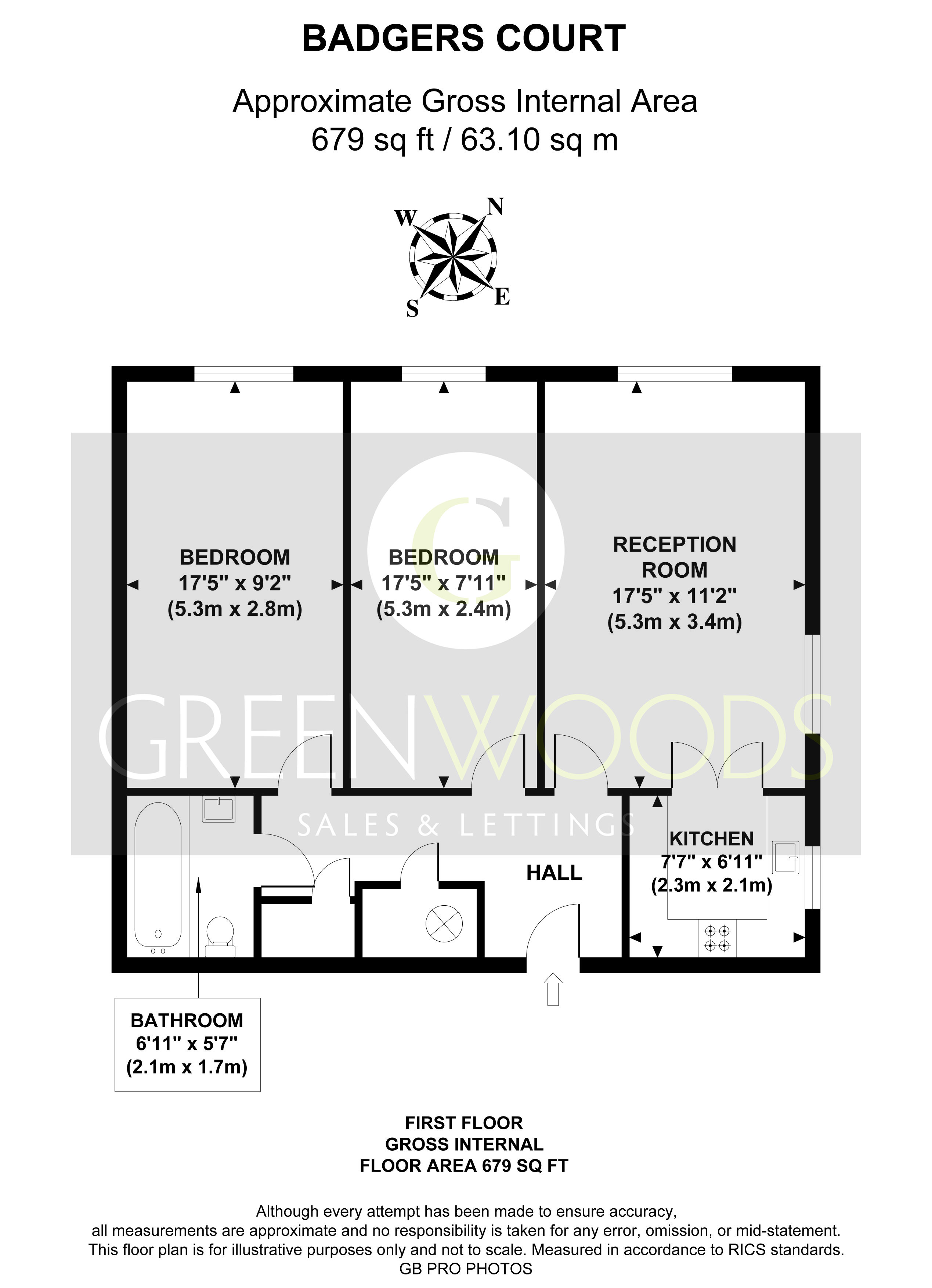 24, Badgers Court, Epsom floorplan