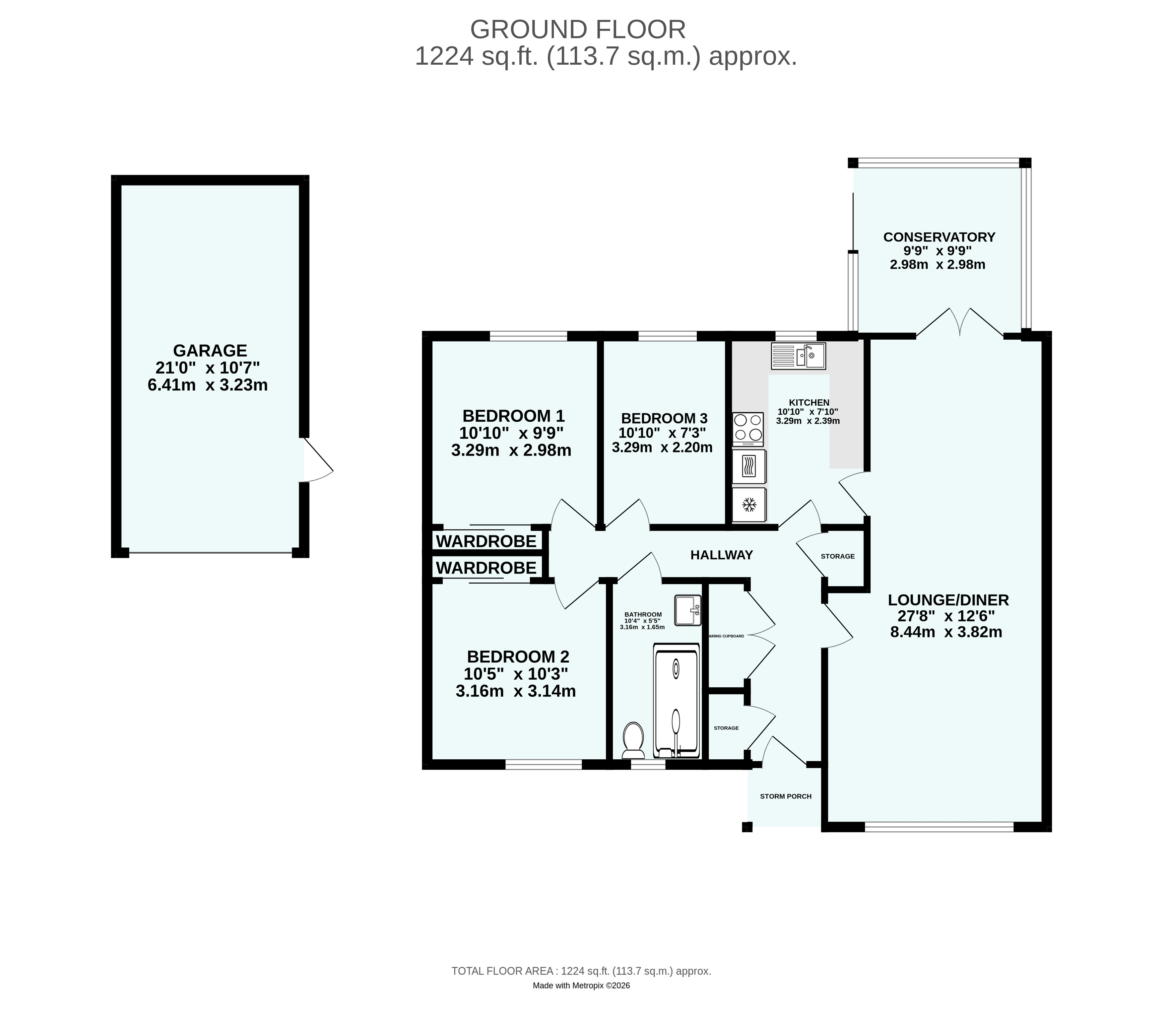 2, Gwel Tregennow, Cornwall floorplan