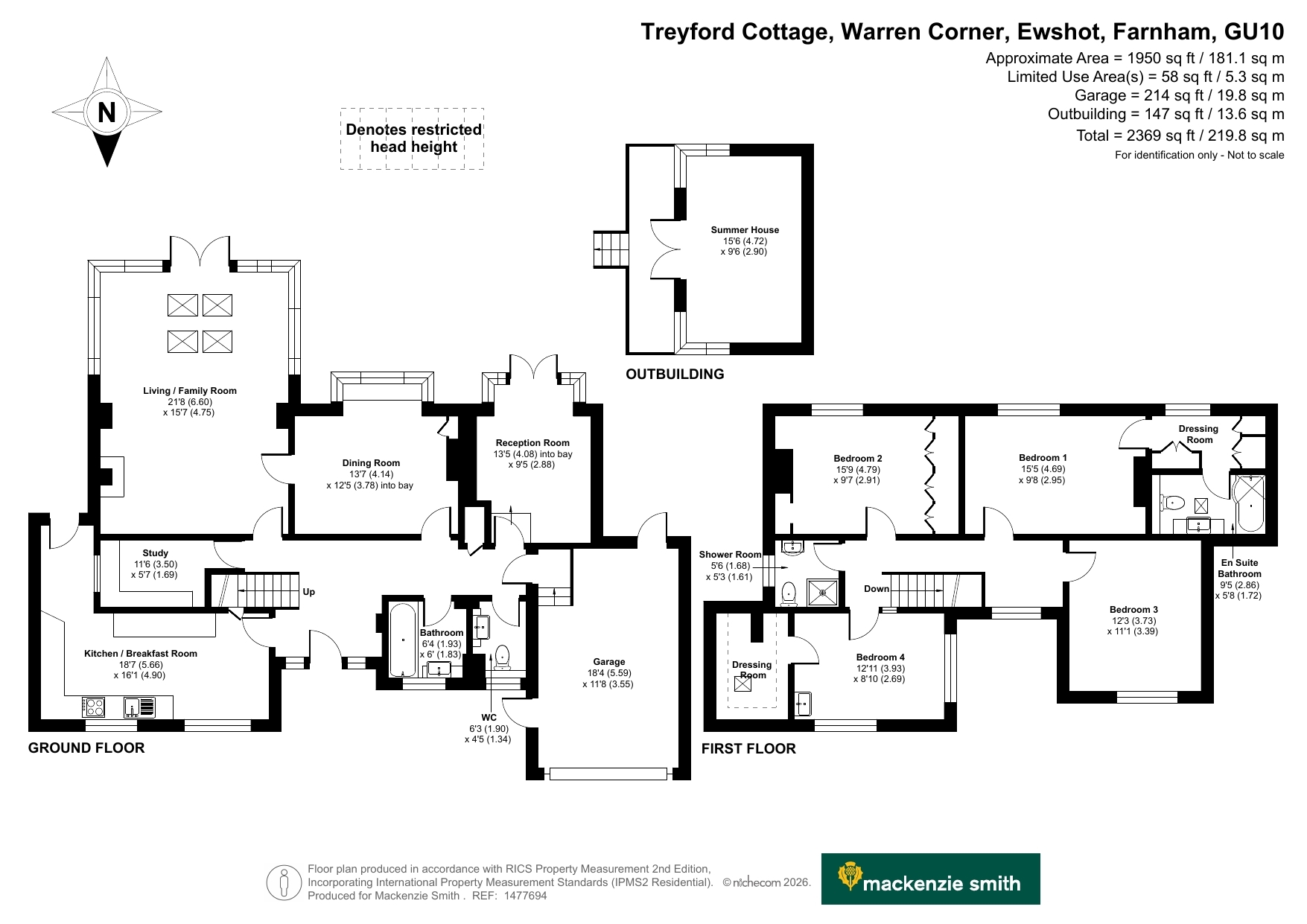 Treyford Cottage,, Warren Corner, Farnham floorplan