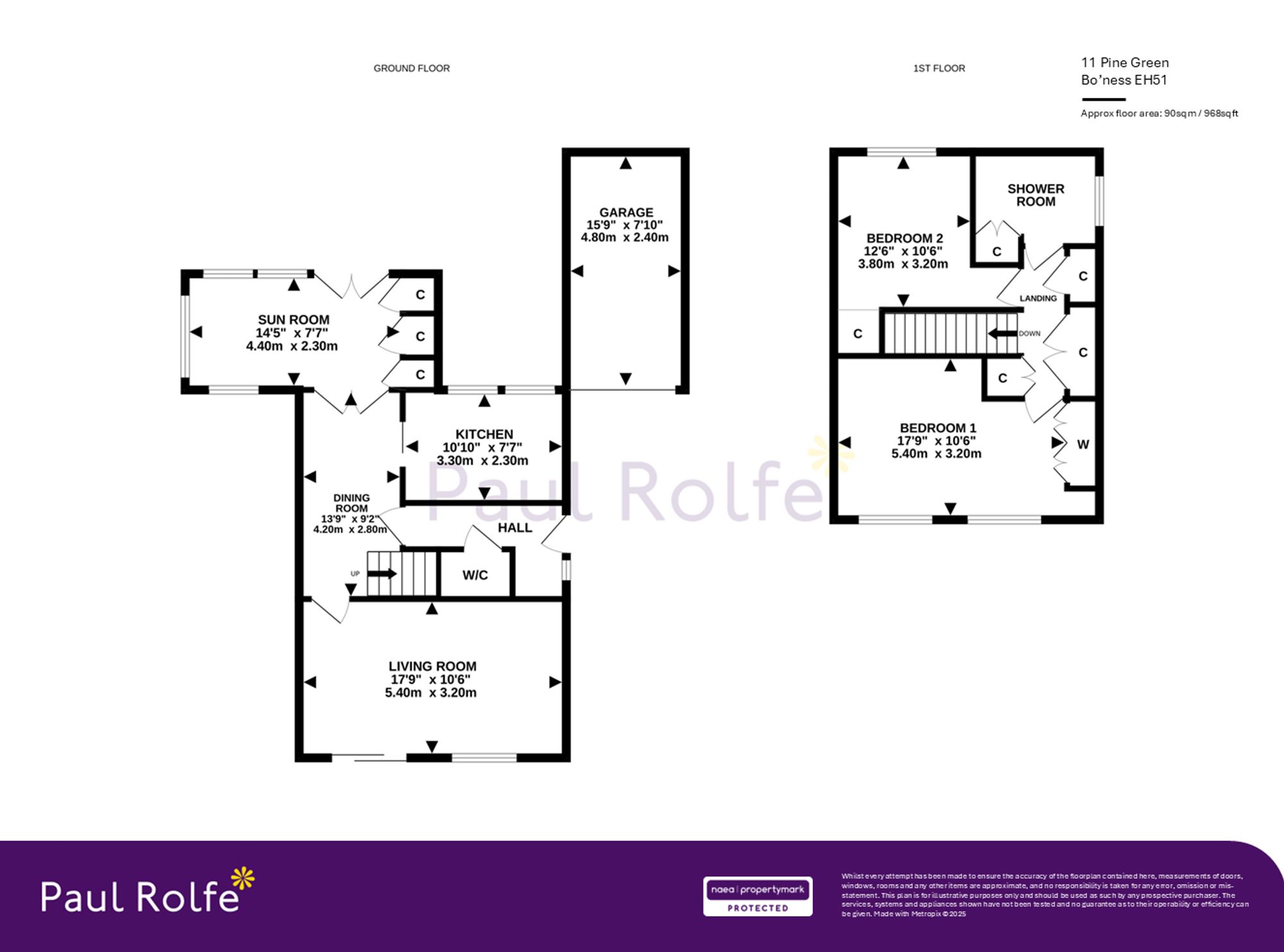 11 Pine Green, Bo'ness floorplan