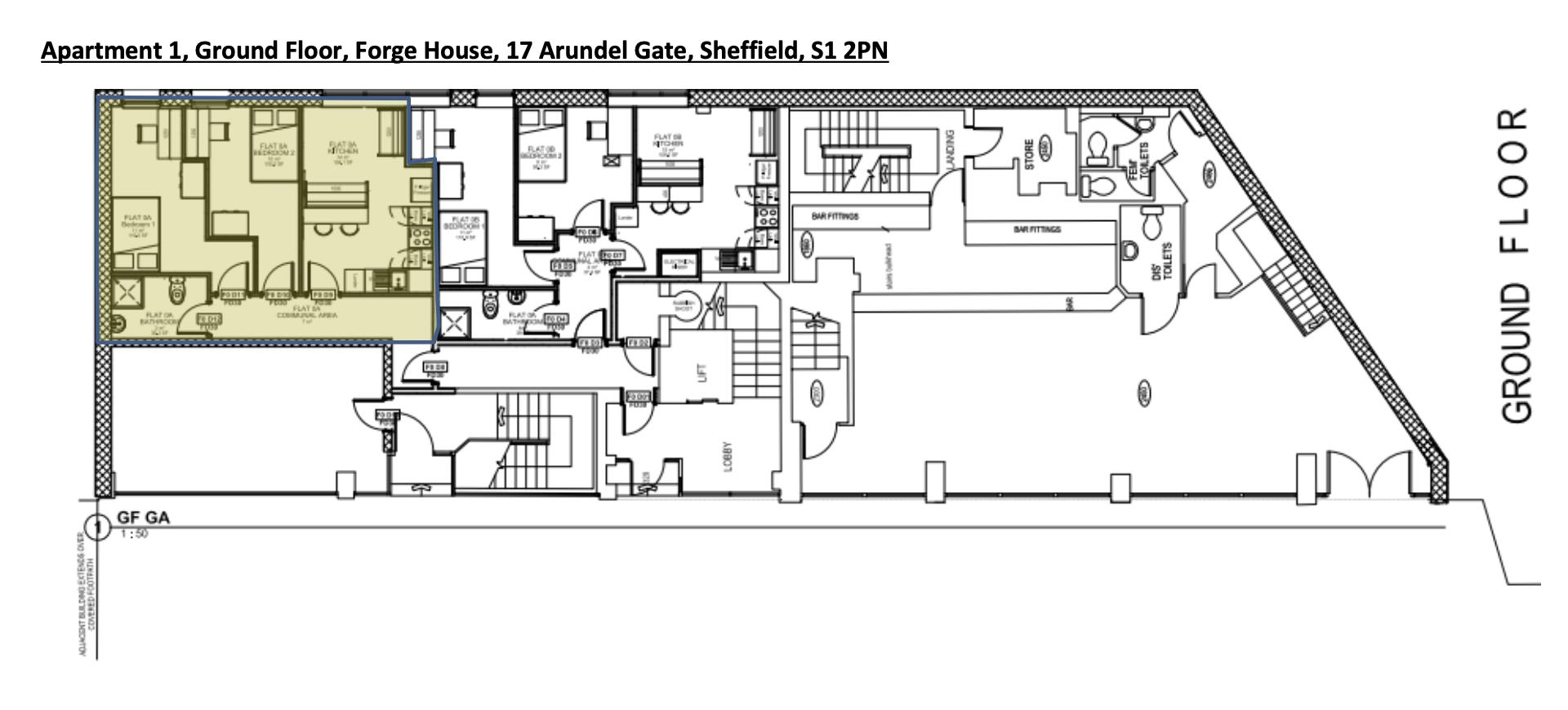 Arundel Gate, Sheffield floorplan
