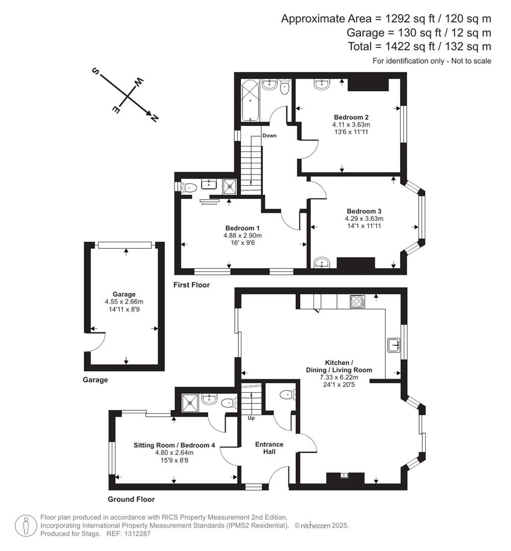 1, Blanchminster Road, Bude floorplan