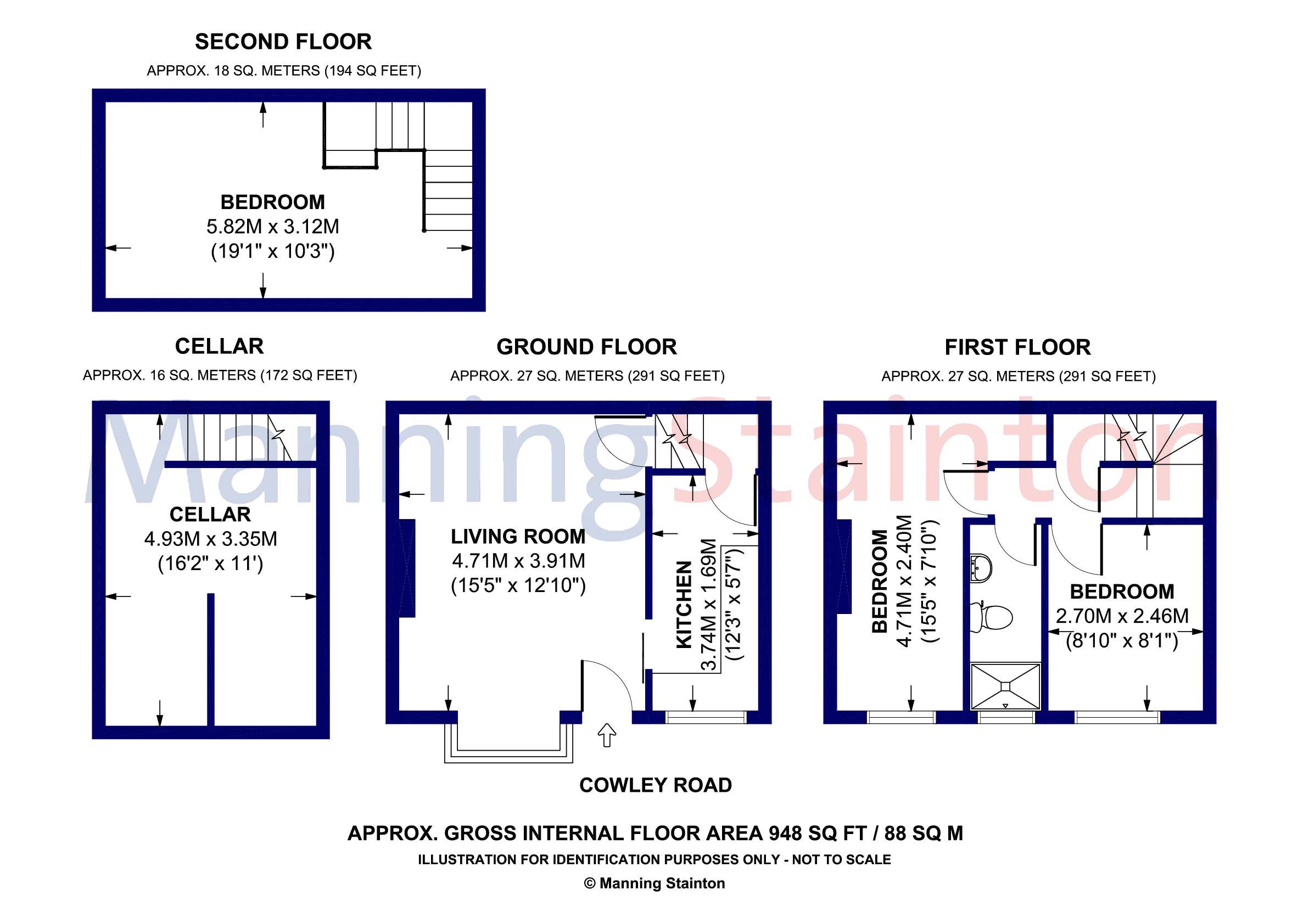 3, Cowley Road, West Yorkshire floorplan