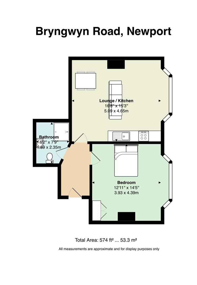 1 Bedrooms Flat to rent in Bryngwyn Road, Newport NP20