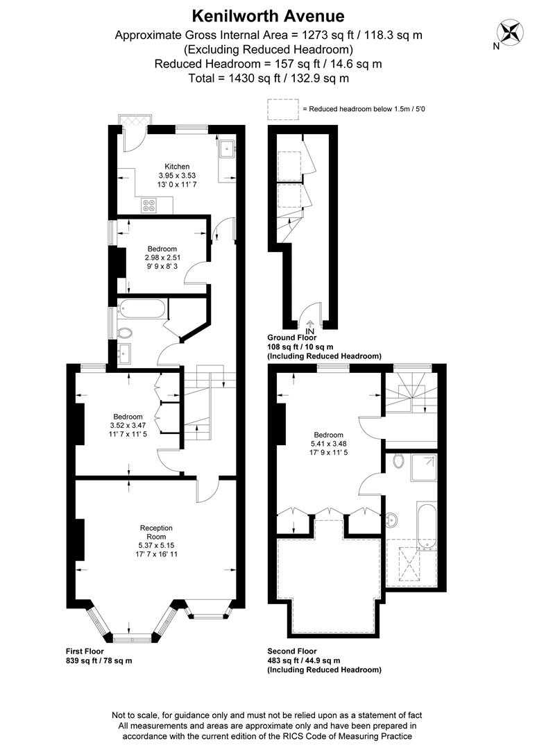 Kenilworth Avenue, London SW19, 3 bedroom flat for sale 58110935