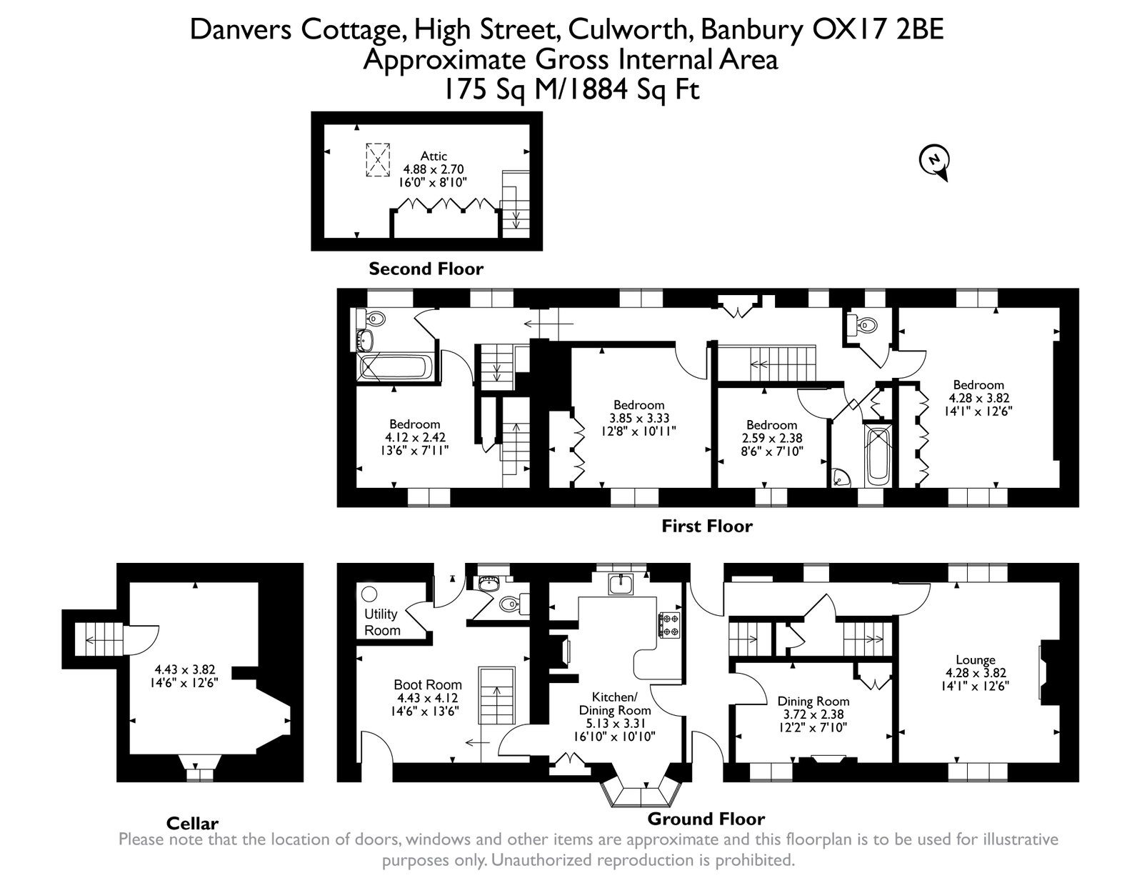 Danvers Cottage, High Street, Banbury floorplan